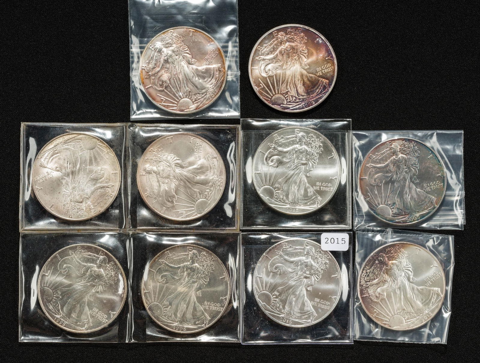 10 American Eagle Silver Dollars (1 of 2)