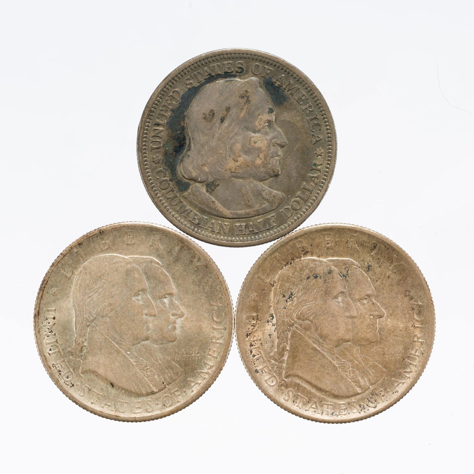 3 Silver Commemorative Half Dollars (1 of 2)