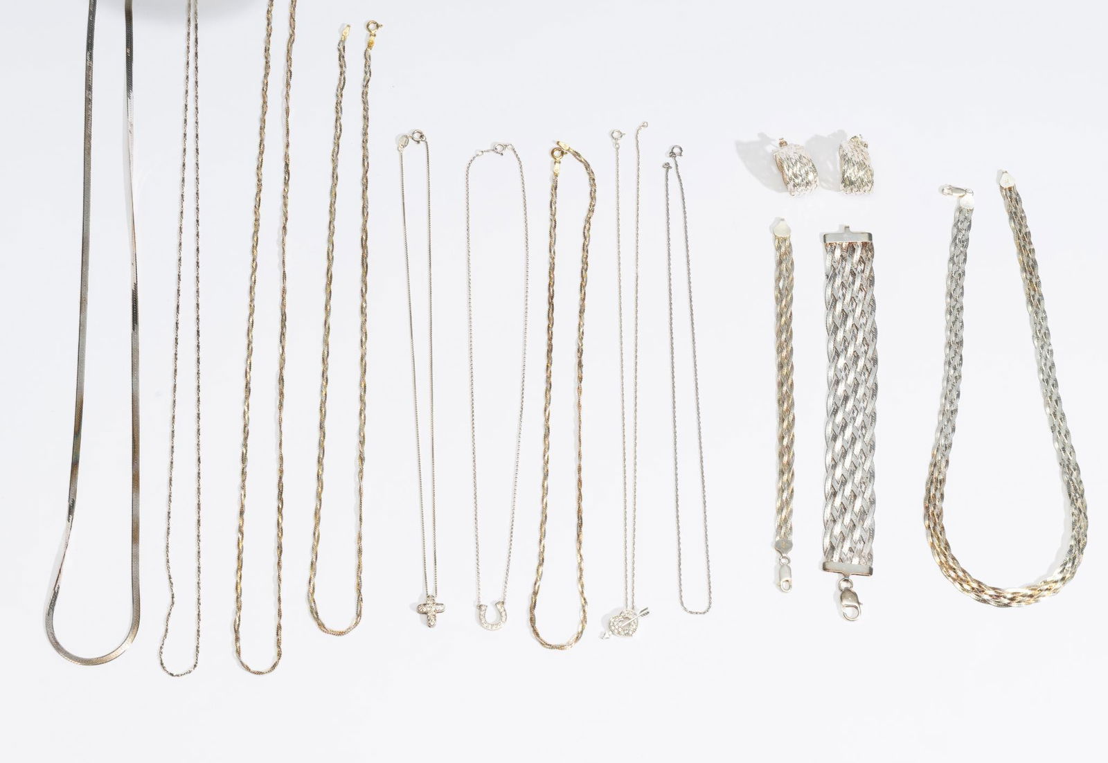 Sterling Silver Chain Necklaces and Bracelets (1 of 5)