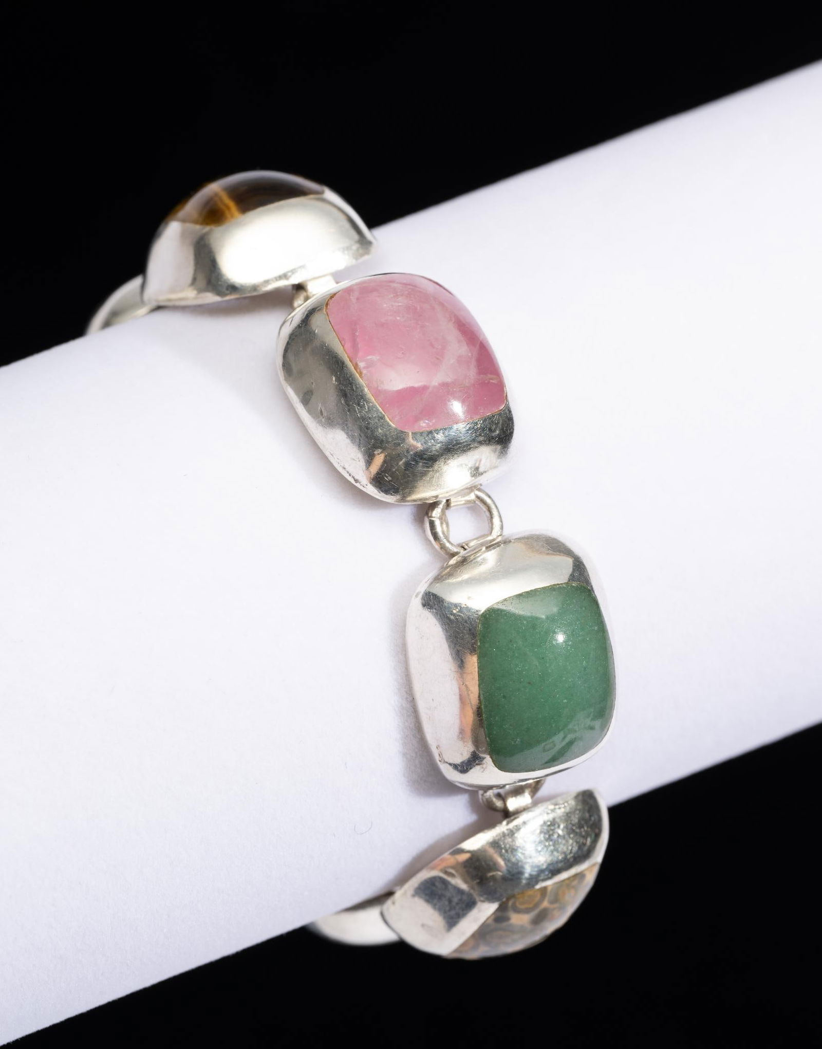 Sterling Silver & Hardstone Bracelet (1 of 4)
