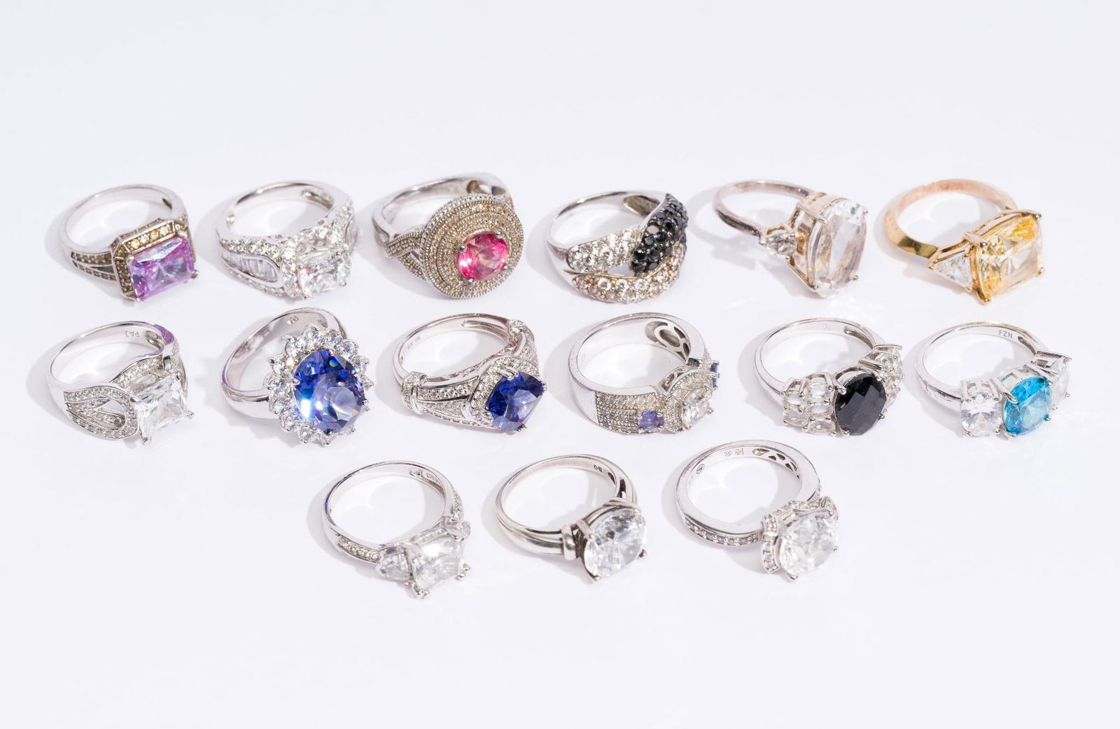 15 Sterling Silver & Gemstone Rings (1 of 6)