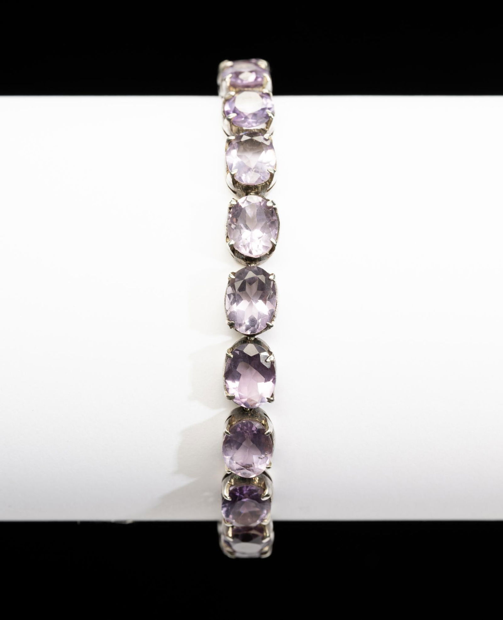 Sterling Silver & Amethyst Bracelet (1 of 5)