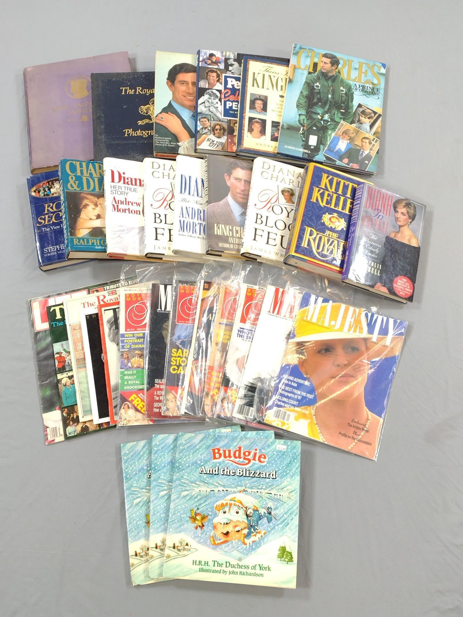 Large Grouping Royal Books / Ephemera: Includes Children's books, King Emperors Jubilee, The Royal Wedding and more. Various conditions.