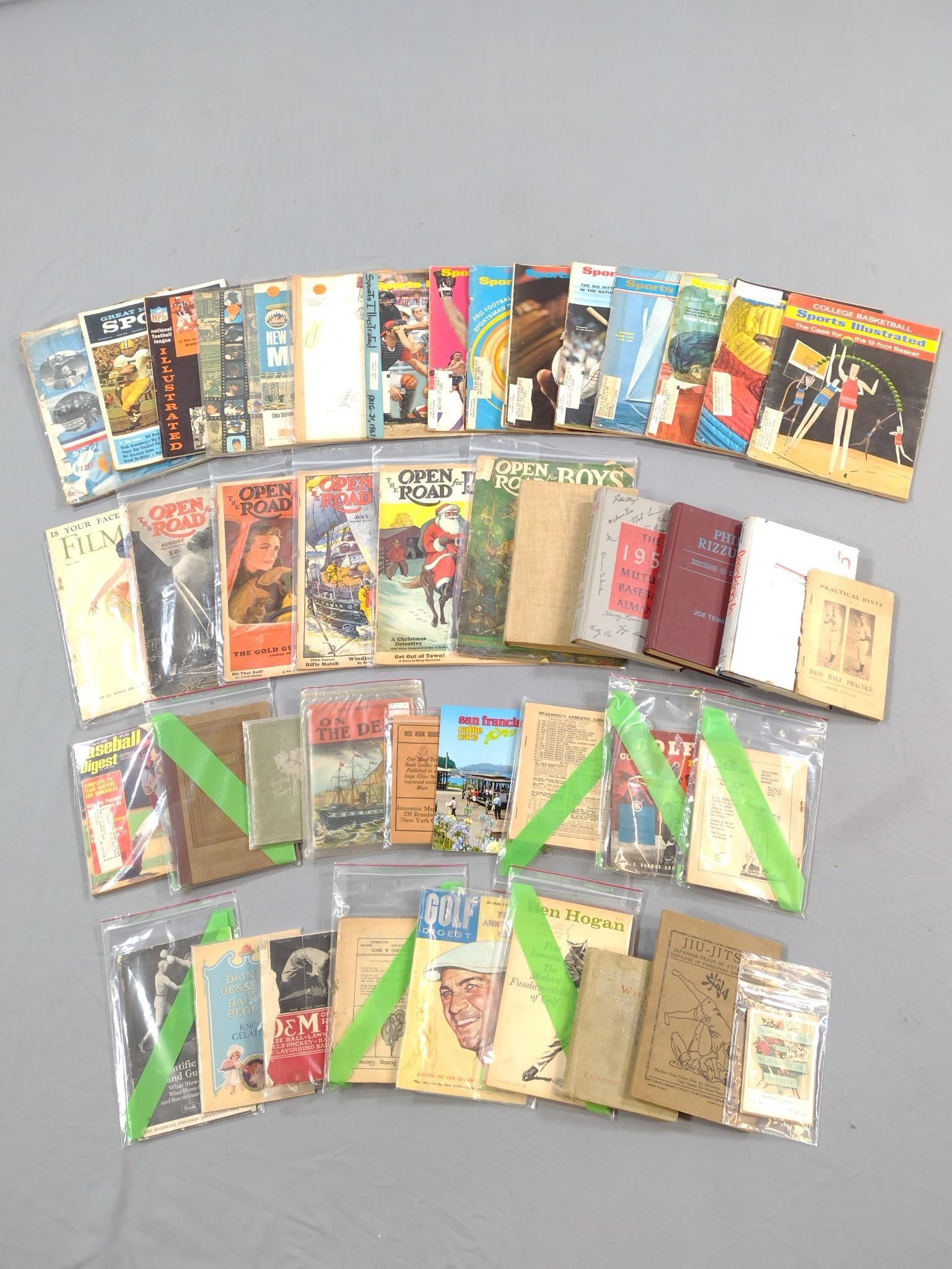 Large Grouping Sports Ephemera incl Jiu-Jitsu: Also includes boxing, golfing, baseball and more. Various conditions.