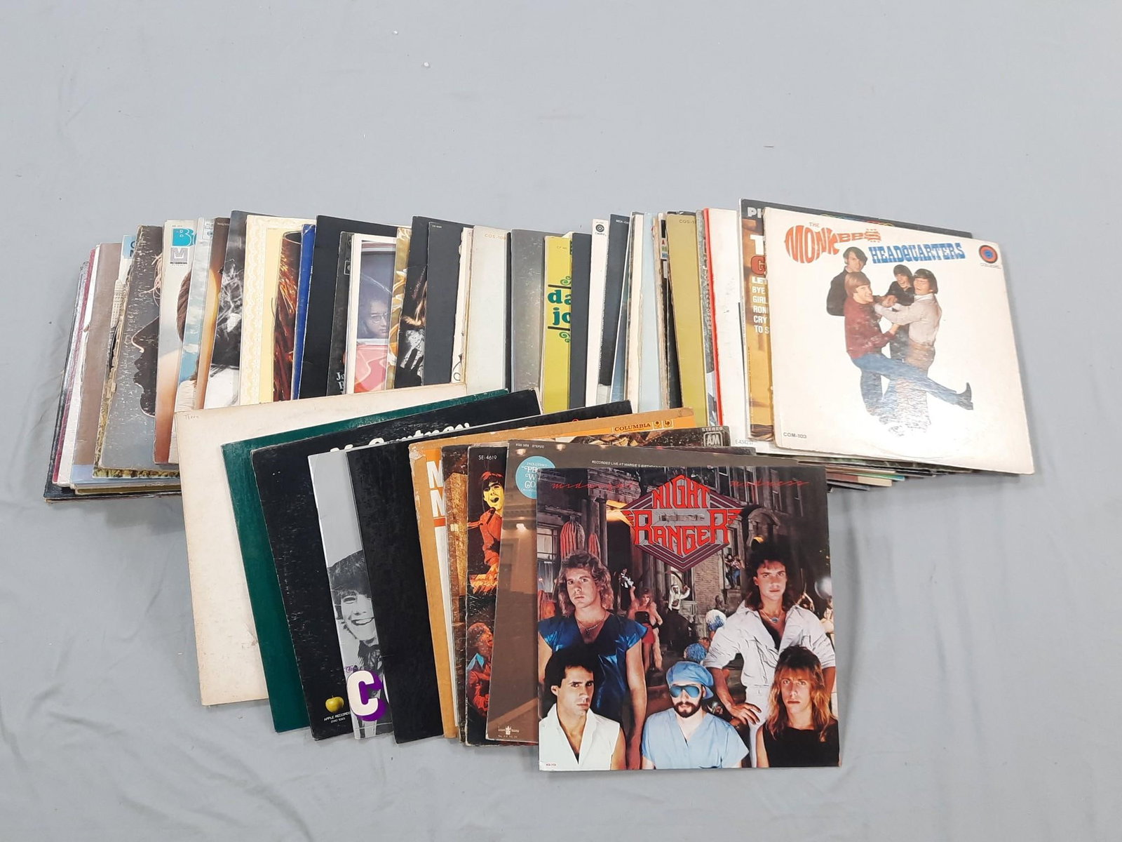 Approximately 60 Records incl Paul McCartney: NOT ELIGIBLE FOR IN-HOUSE SHIPPING. Also includes Fleetwood Mac, The Rolling Stones, and more.