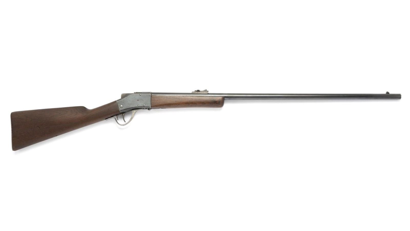Sharps-Borchardt Model 1878 Rifle, Caliber .45-70: Serial Number: 19730 Design: The Sharps-Borchardt Model 1878 was produced from 1878 to 1881 with at total of 8700 rifles made in numerous variations. Specimens in this exact format do not appear in Fl