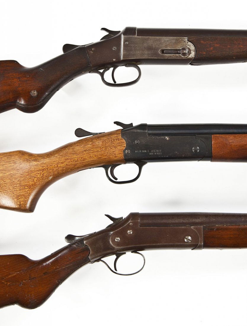 239 Lot of 3 Single Barrel Shotguns 12 Ga.