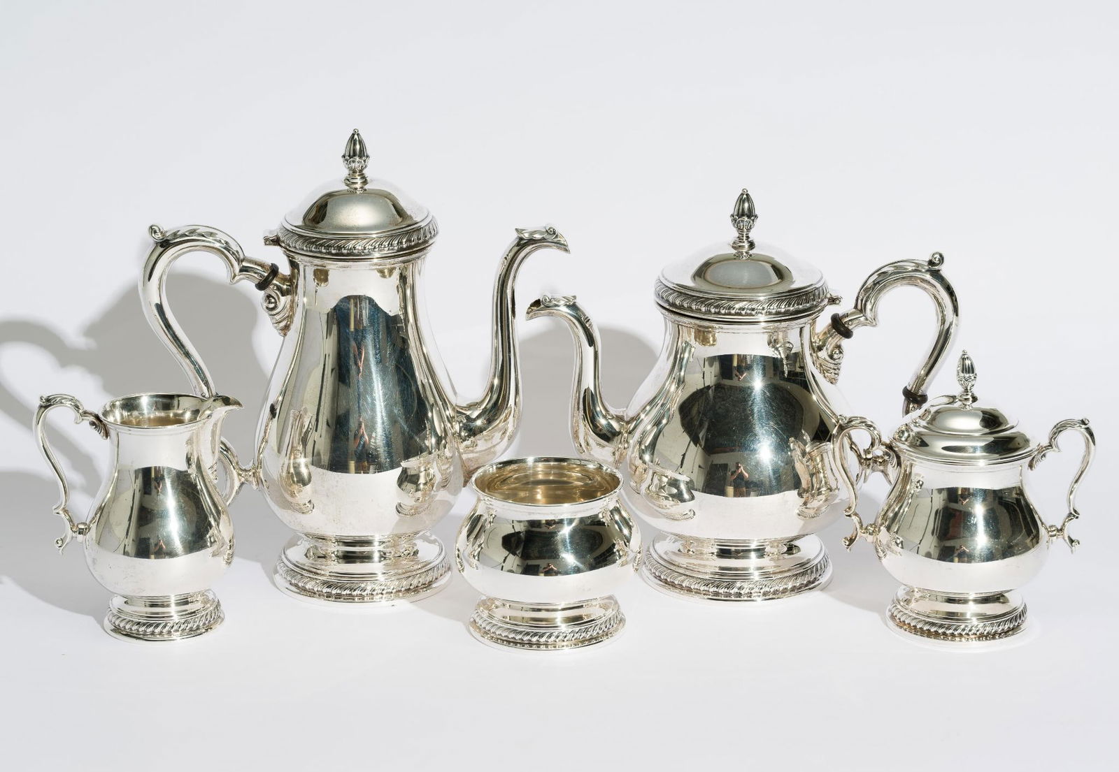 5 Pc International Sterling Silver 'Prelude' Tea & Coffee Service (1 of 8)