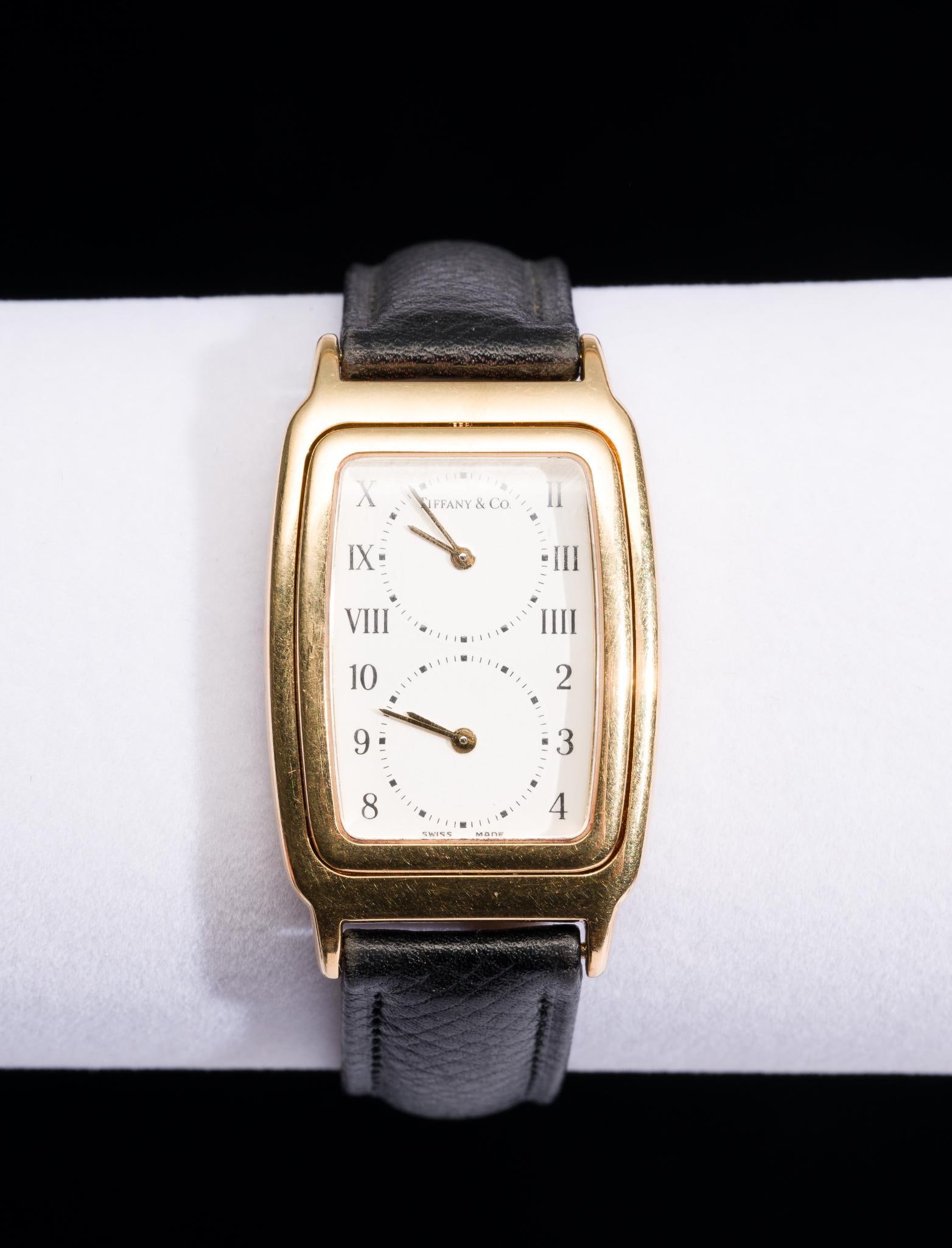 Tiffany & Co. Dual Time 18K Gold Watch (1 of 8)