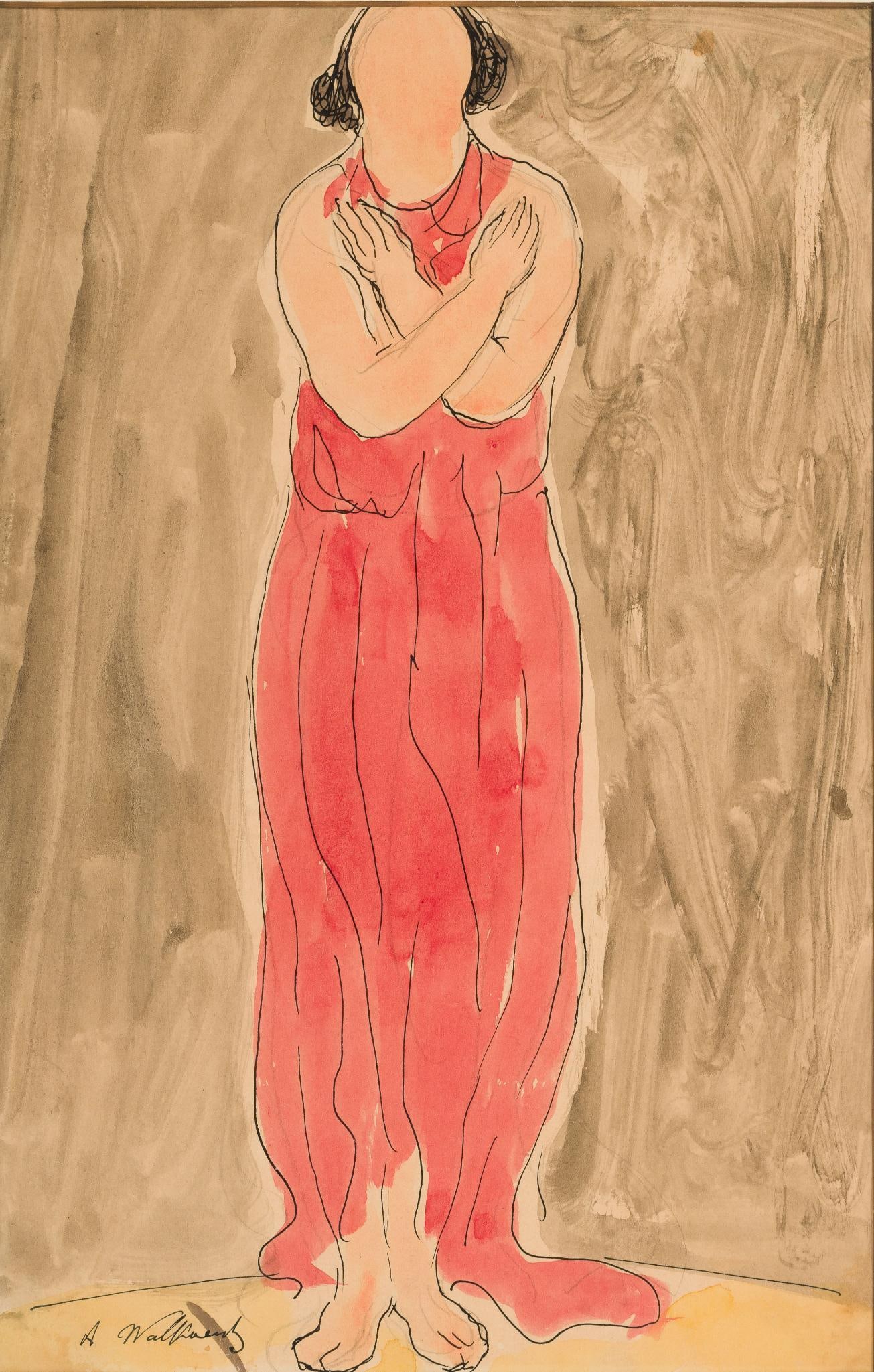 Abraham Walkowitz (Russian/American, 1878-1965) Watercolor Painting (1 of 4)