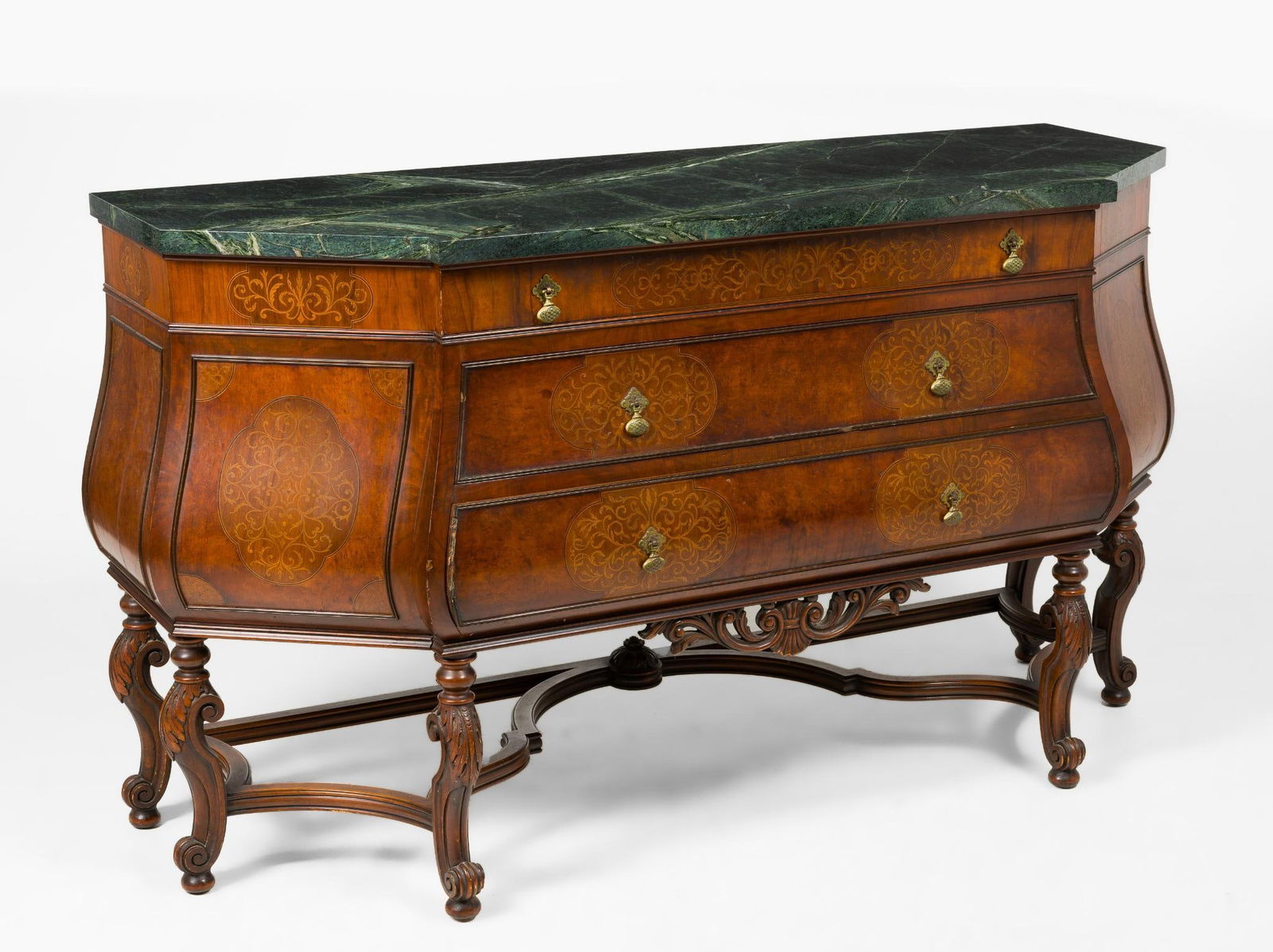 Marble Top Bombe Chest of Drawers (1 of 11)