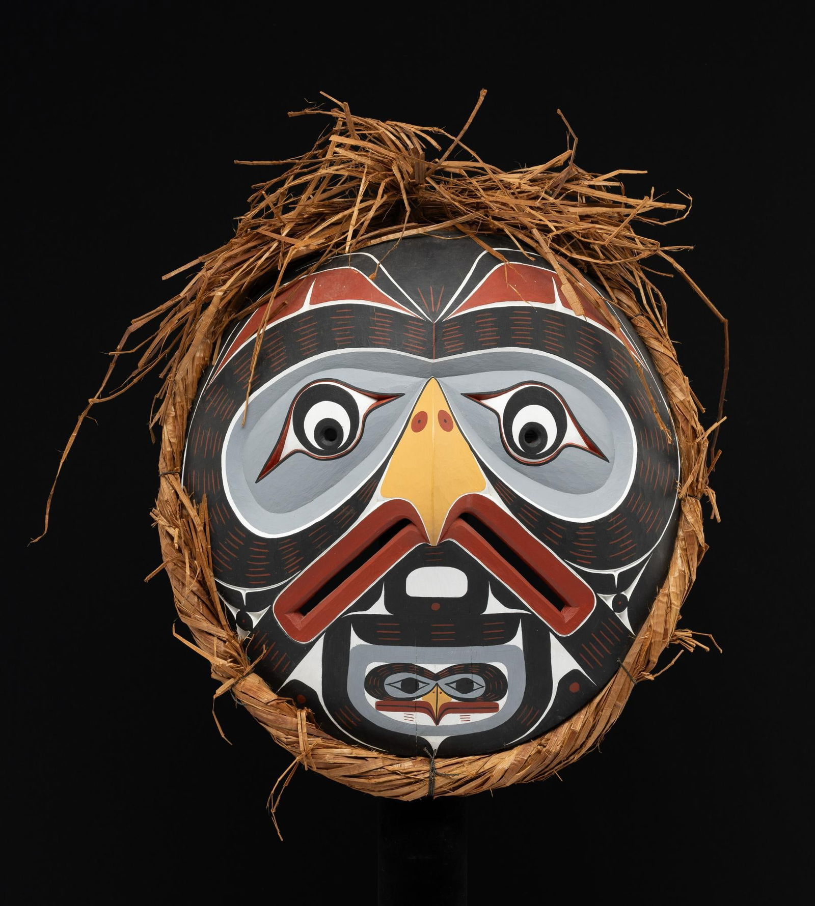 T'sakis Cedar Owl Mask by Stanley Hunt (1 of 5)