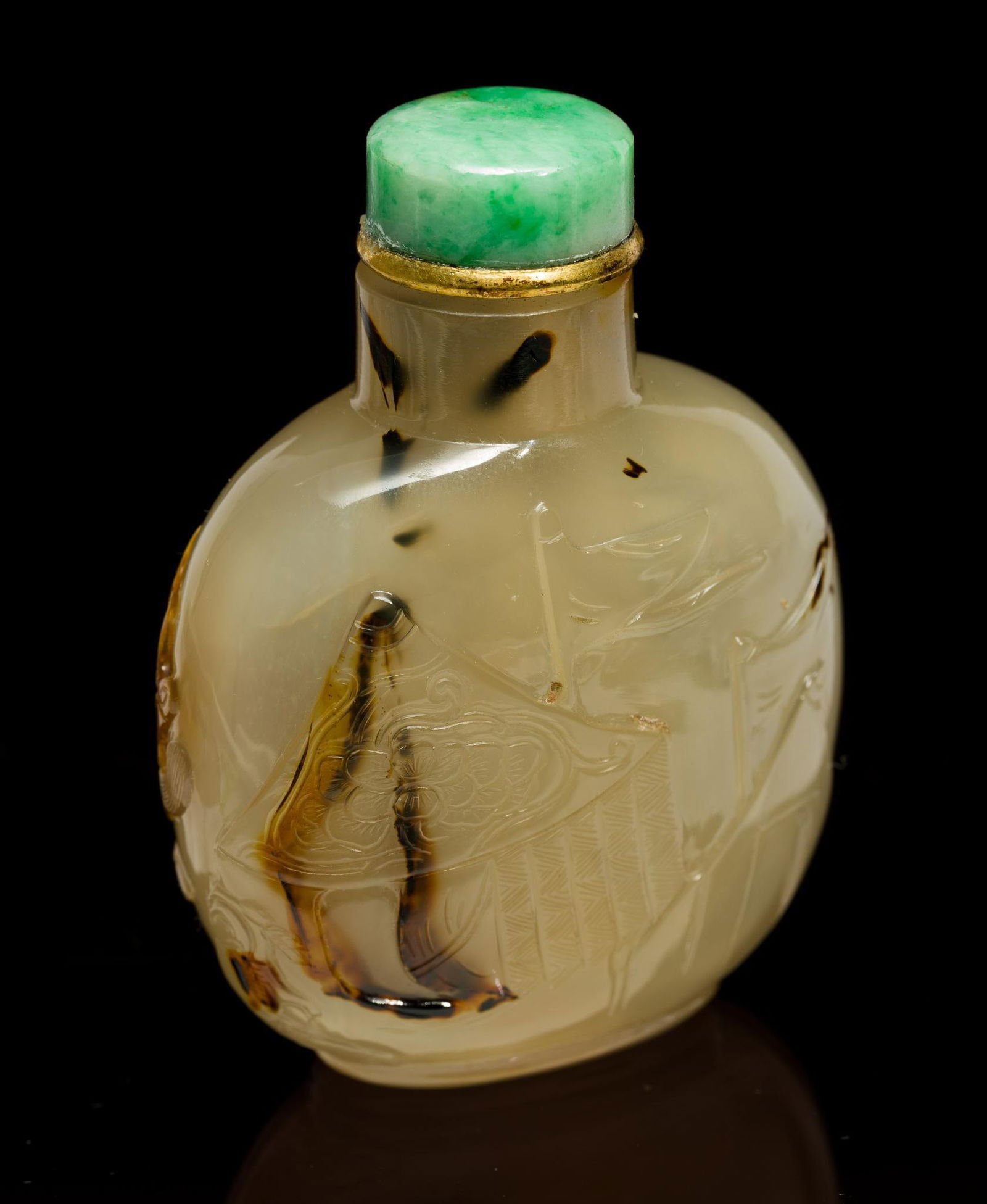 Shadow Agate Chinese Snuff Bottle (1 of 4)
