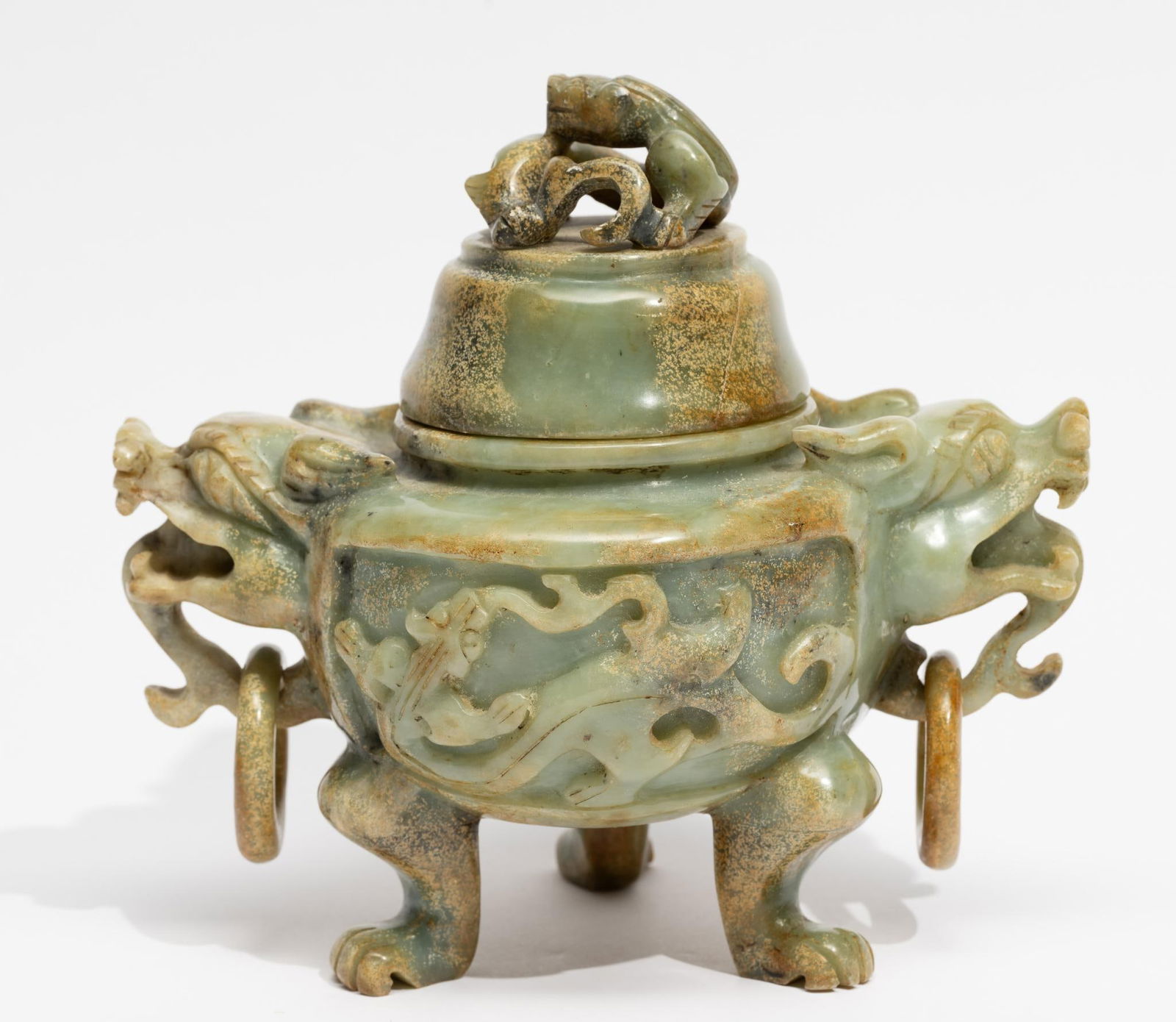 Carved Jade Censer / Incense Burner (1 of 5)