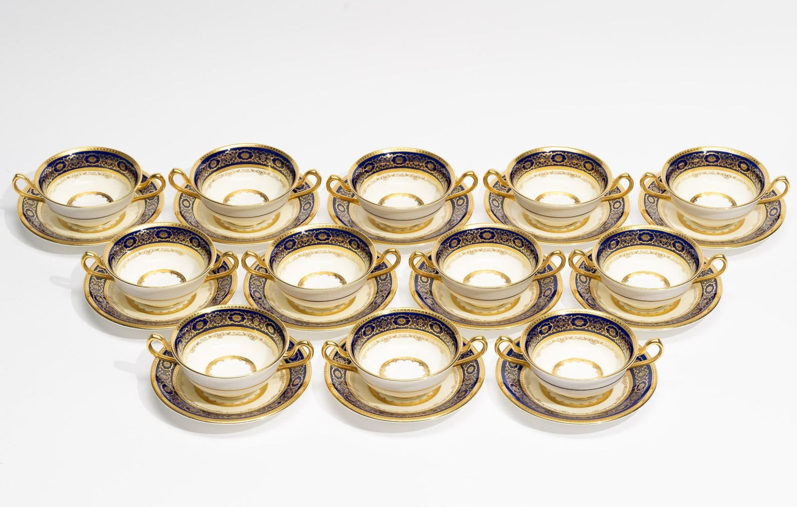 12 Tiffany & Co. Minton Soup Bowls w/ Underplates (1 of 7)