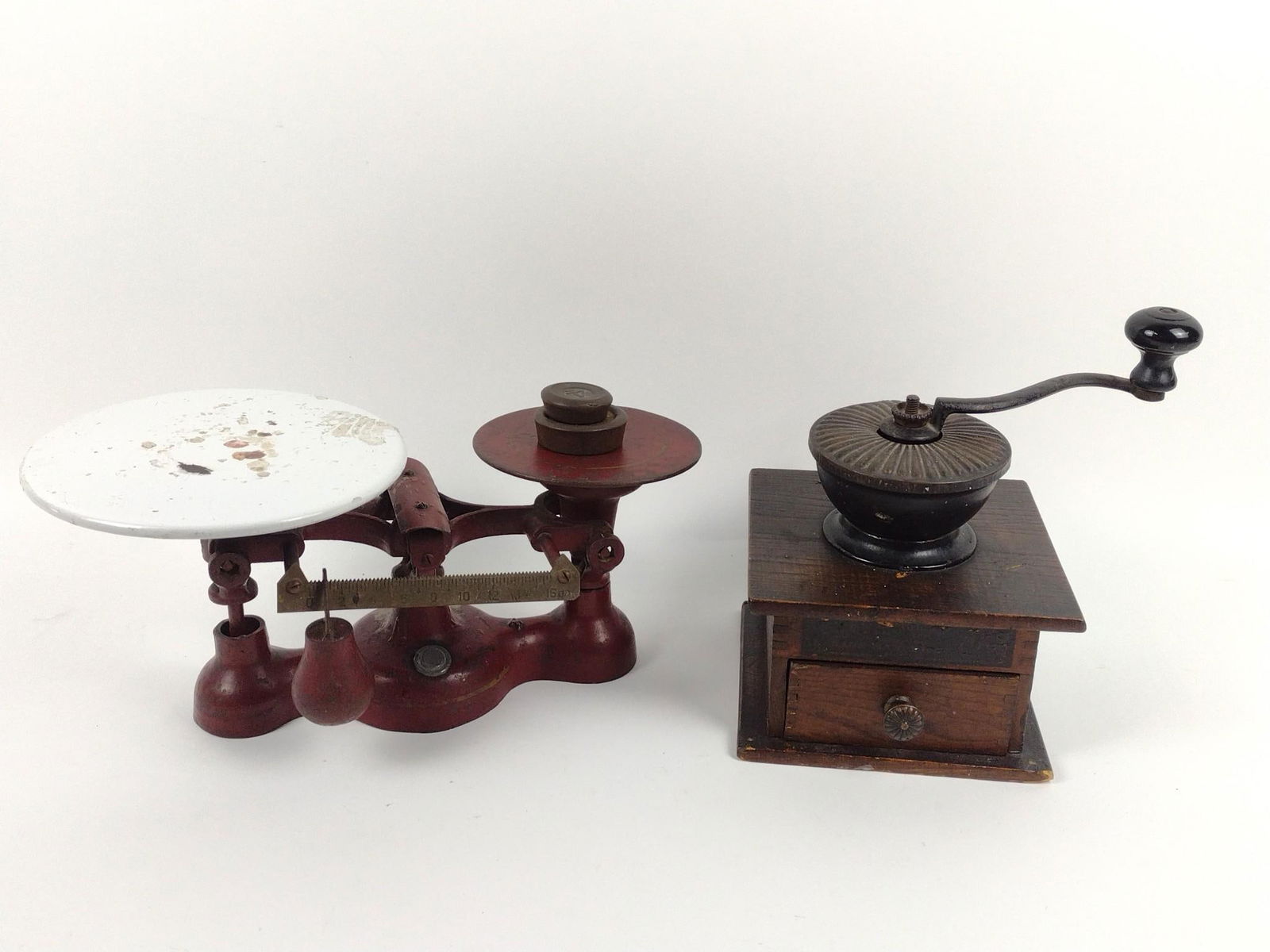 Vintage Scale and Coffee Grinder (1 of 5)
