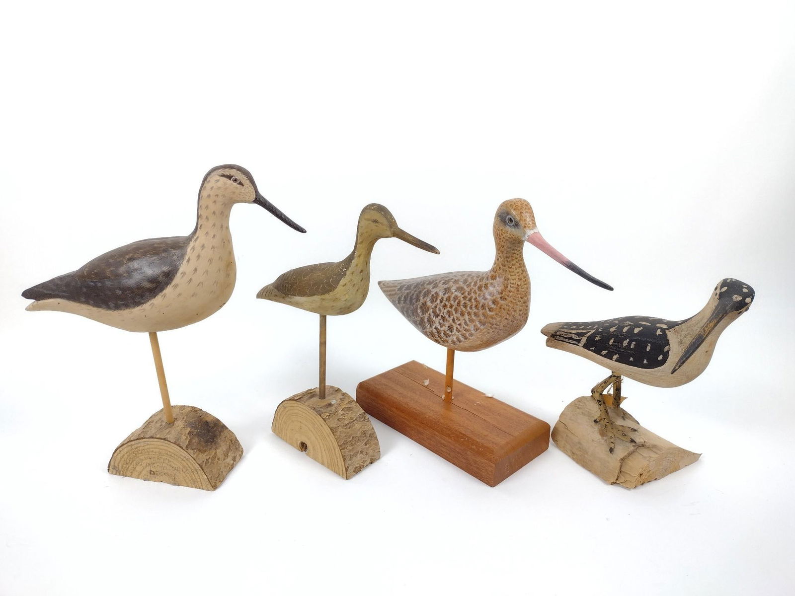 4 Hand Carved Shore Birds incl Hervert Randall (1 of 5)