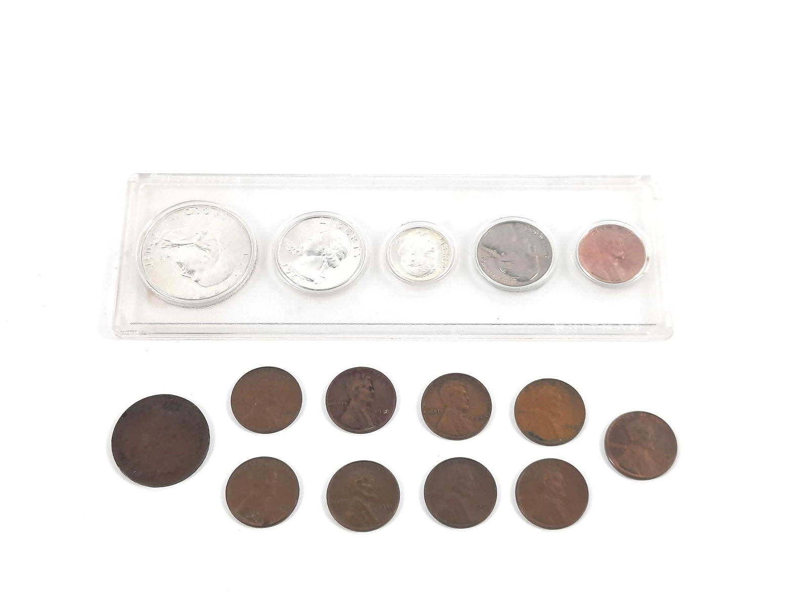 1961 Silver Proof Set & Cents incl US, Canada (1 of 2)