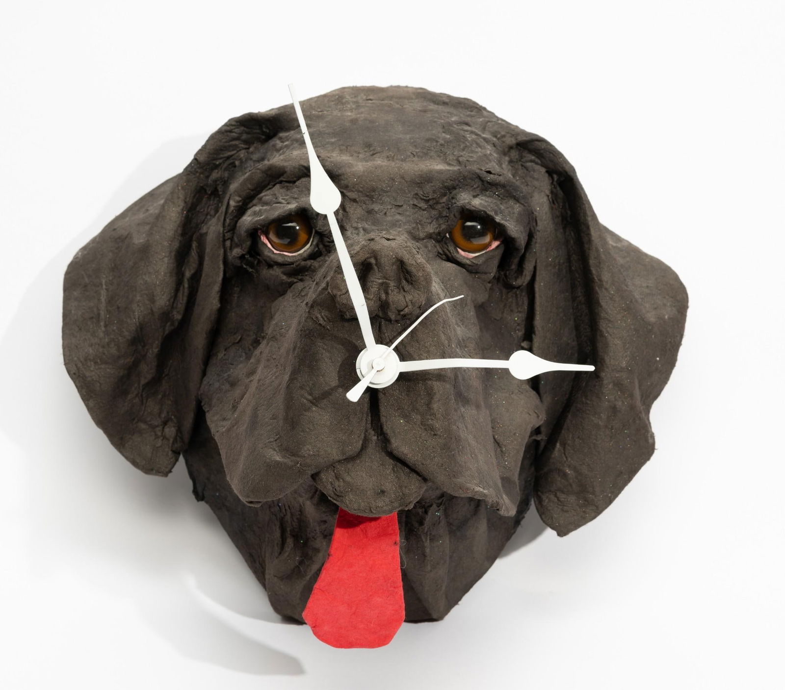 FB Fogg Paper Mache Dog Clock (1 of 3)