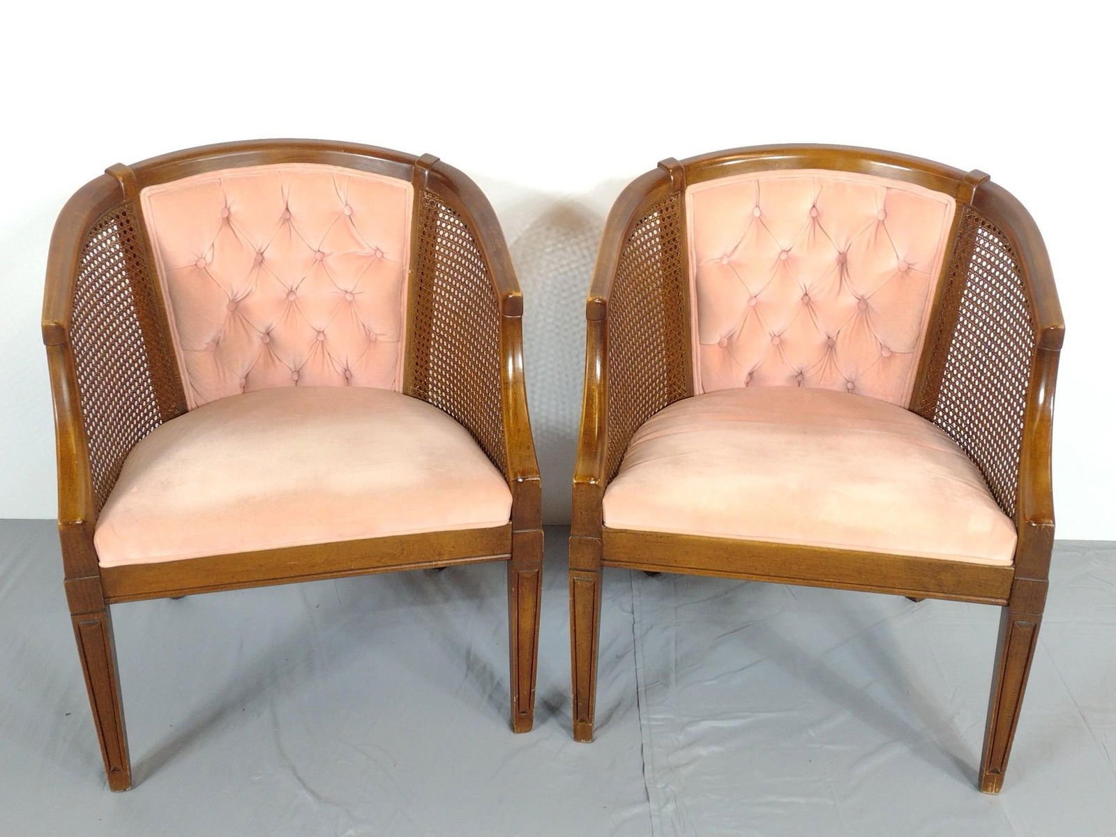 Pair of Barrel Back Chairs (1 of 4)
