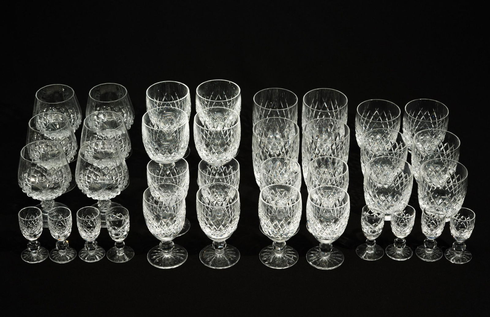 30 Pcs Waterford "Boyne" Stemware (1 of 8)