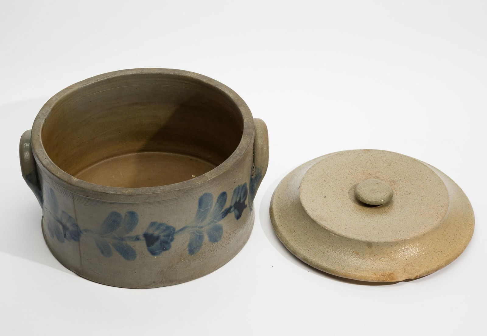 Large Cobalt Decorated Cake Crock (1 of 9)