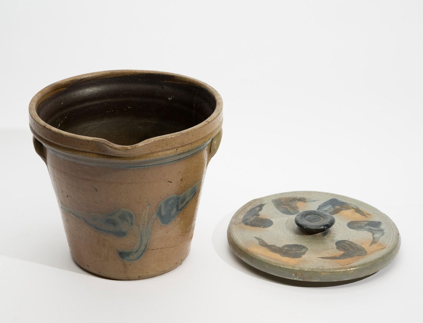 Cobalt Decorated Flower Pot and John Bell Lid (1 of 10)