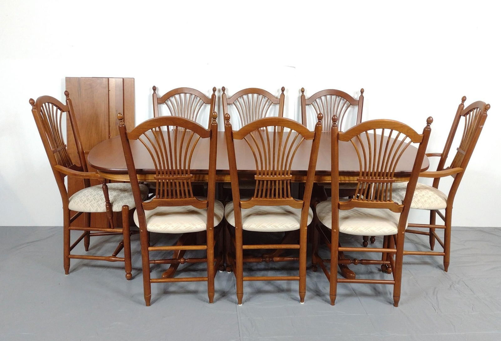 S. Bent & Bros Dining Table & 8 Chairs (1 of 8)