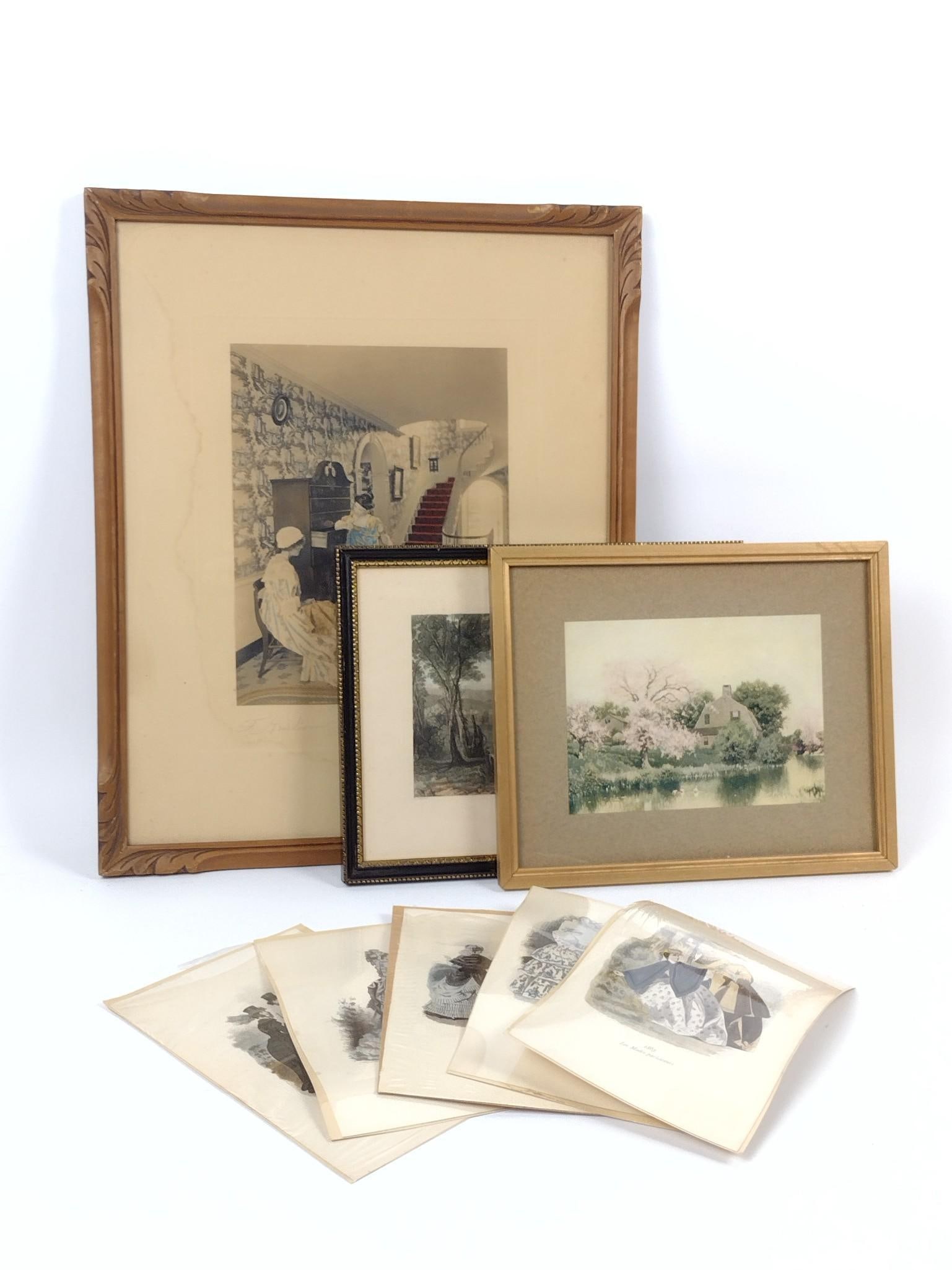 8 Prints incl Les Modes Parisiennes (1 of 6)