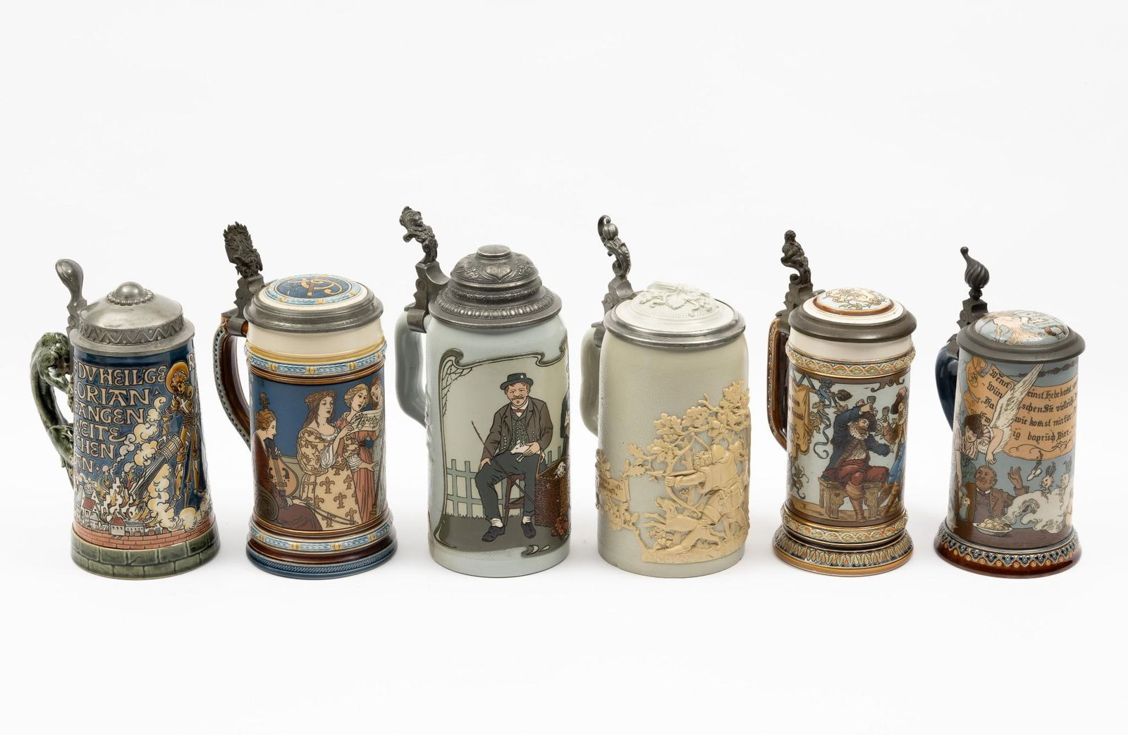 6 Mettlach Steins (1 of 13)