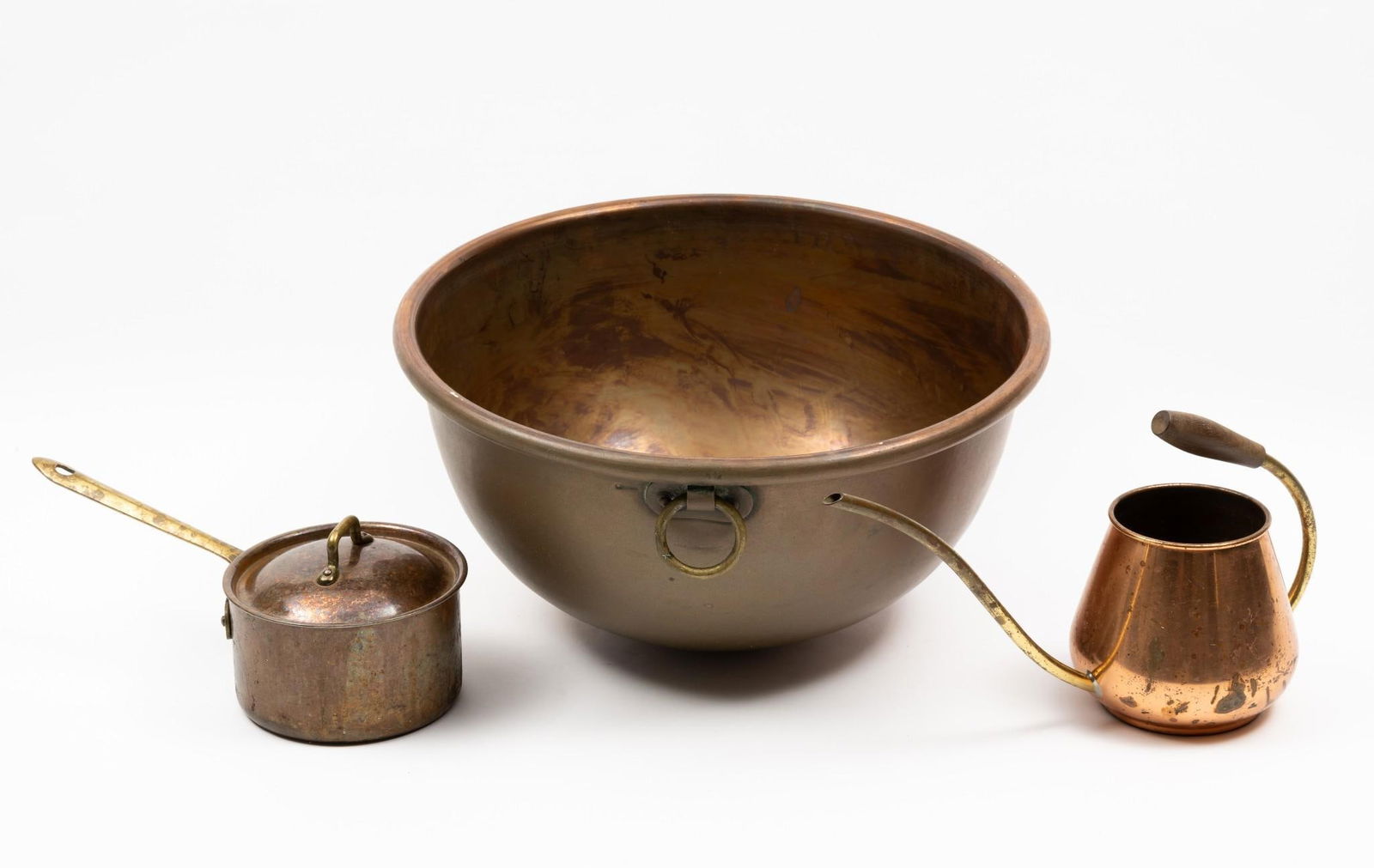 3 Pcs Copperware incl Bowl (1 of 6)