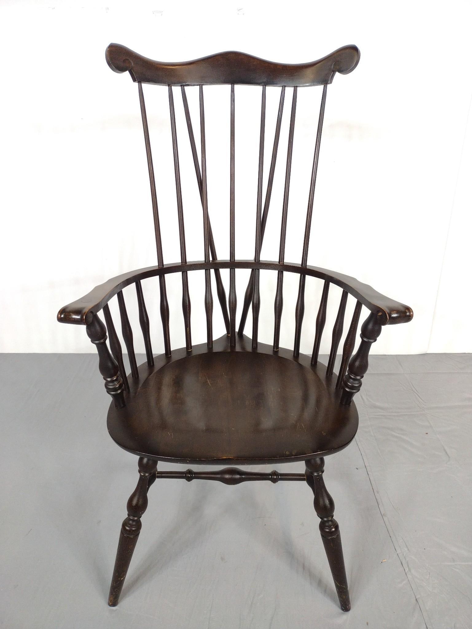 Attributed Nichols and Stone Comb-Back Windsor Chair (1 of 6)