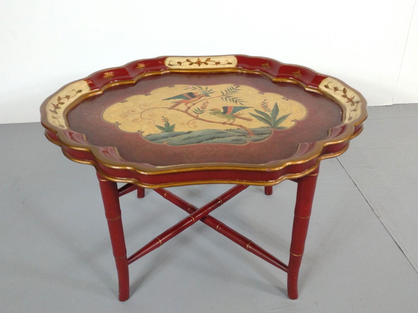 Bird Painted Tray Table (1 of 4)
