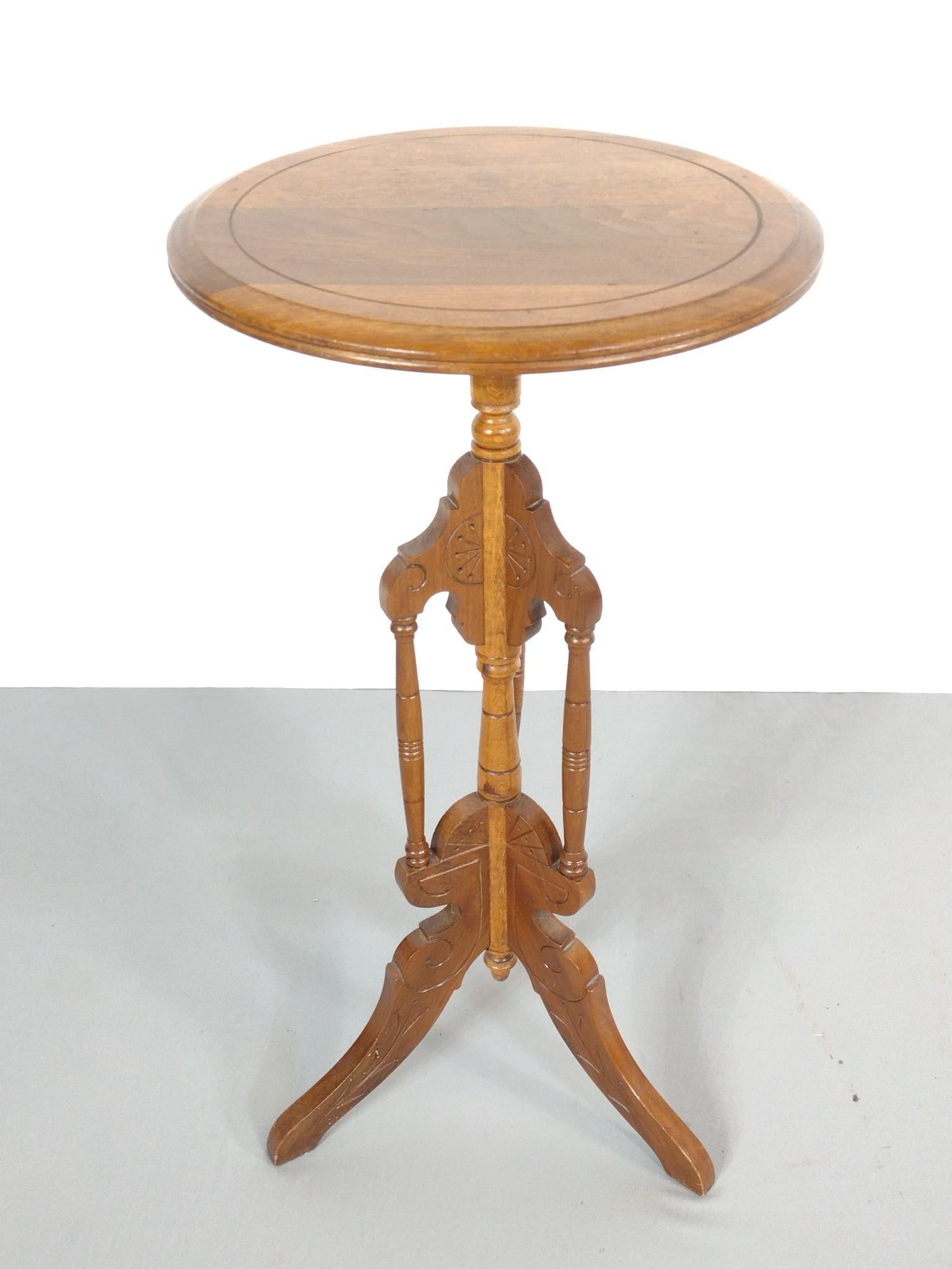 Antique Oak Plant Stand (1 of 5)