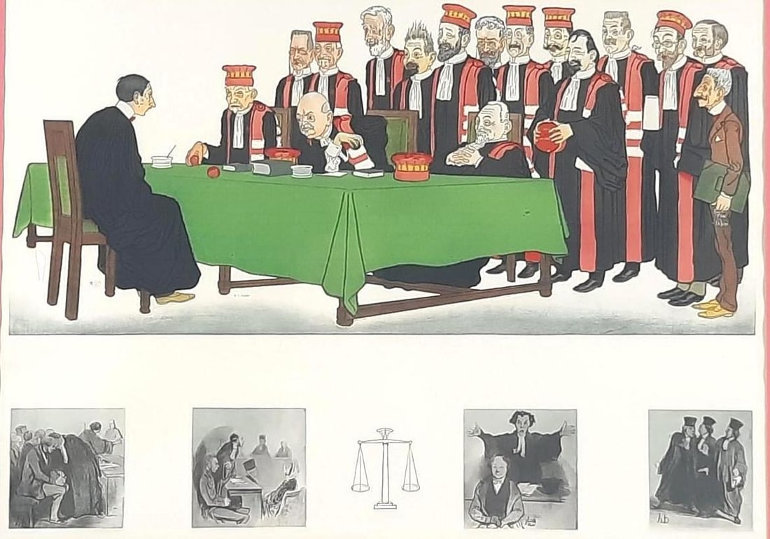 Adrien Barrera “Passing the Bar" Lithograph (1 of 3)