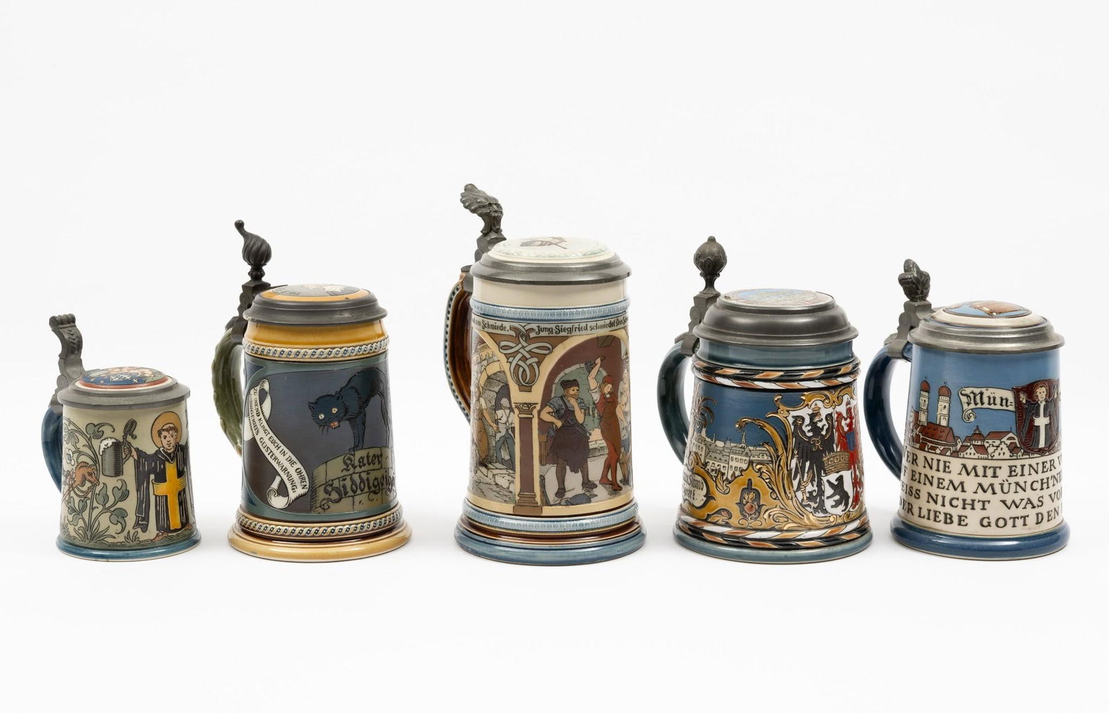 5 Mettlach Steins (1 of 13)