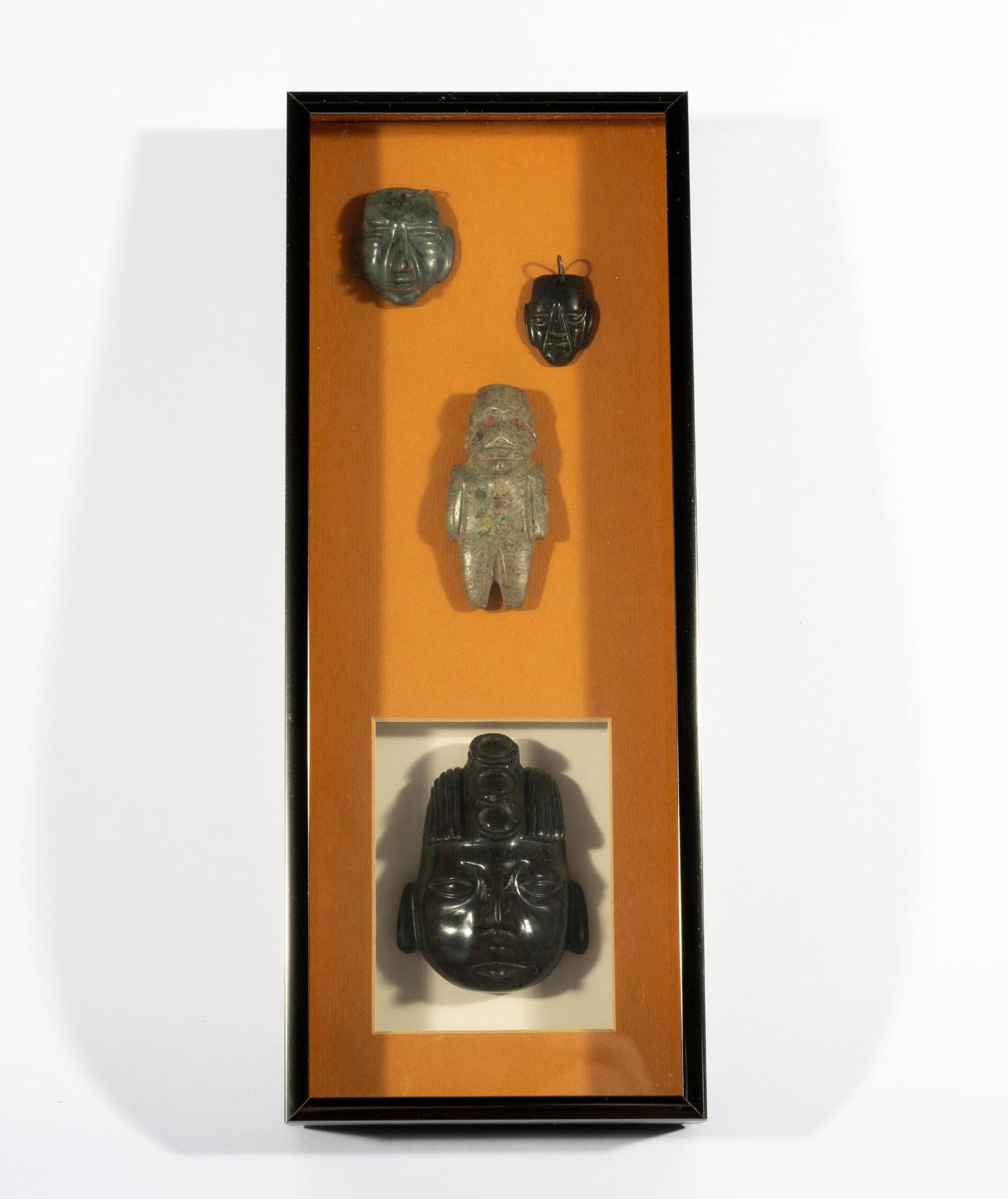Hardstone Deity's in Shadow Box Display (1 of 4)