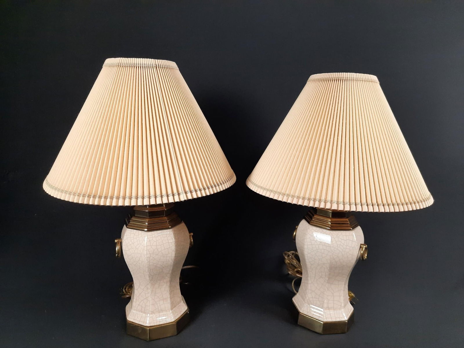 Pr Ethan Allen Ceramic Table Lamps (1 of 2)