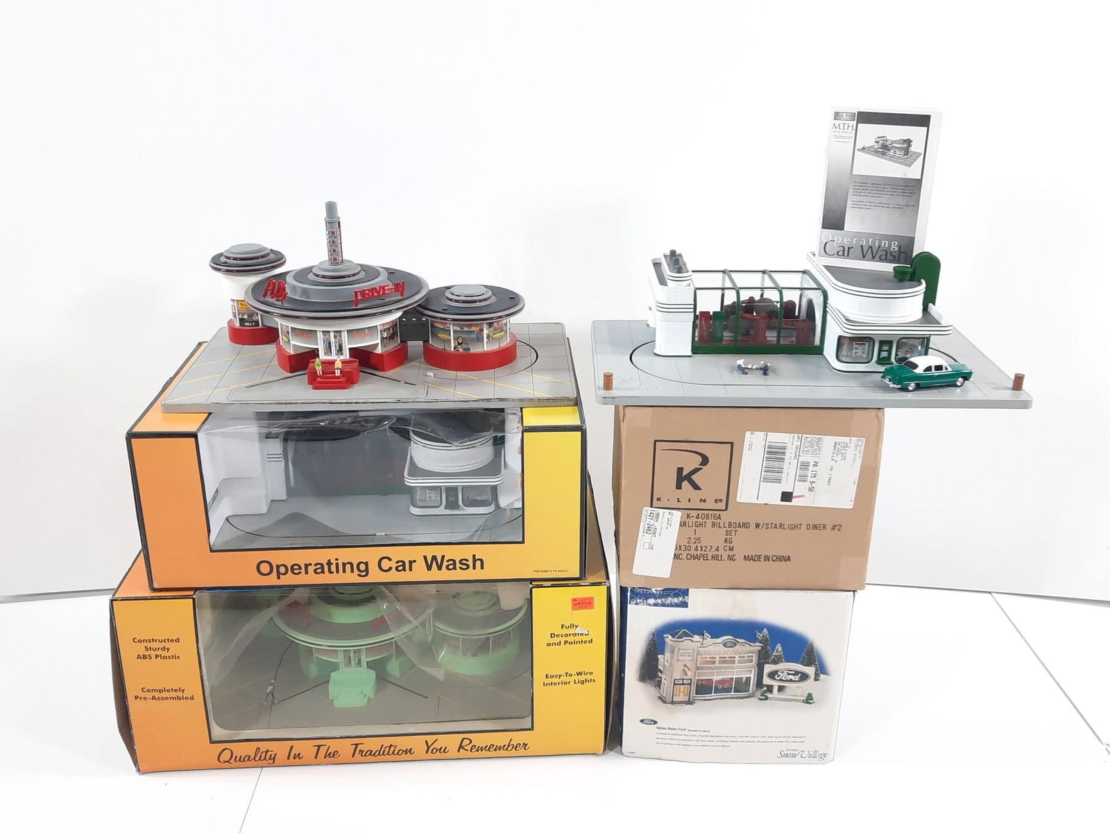 6 Model Train Accessories incl. 2 Rail King Diner (1 of 10)