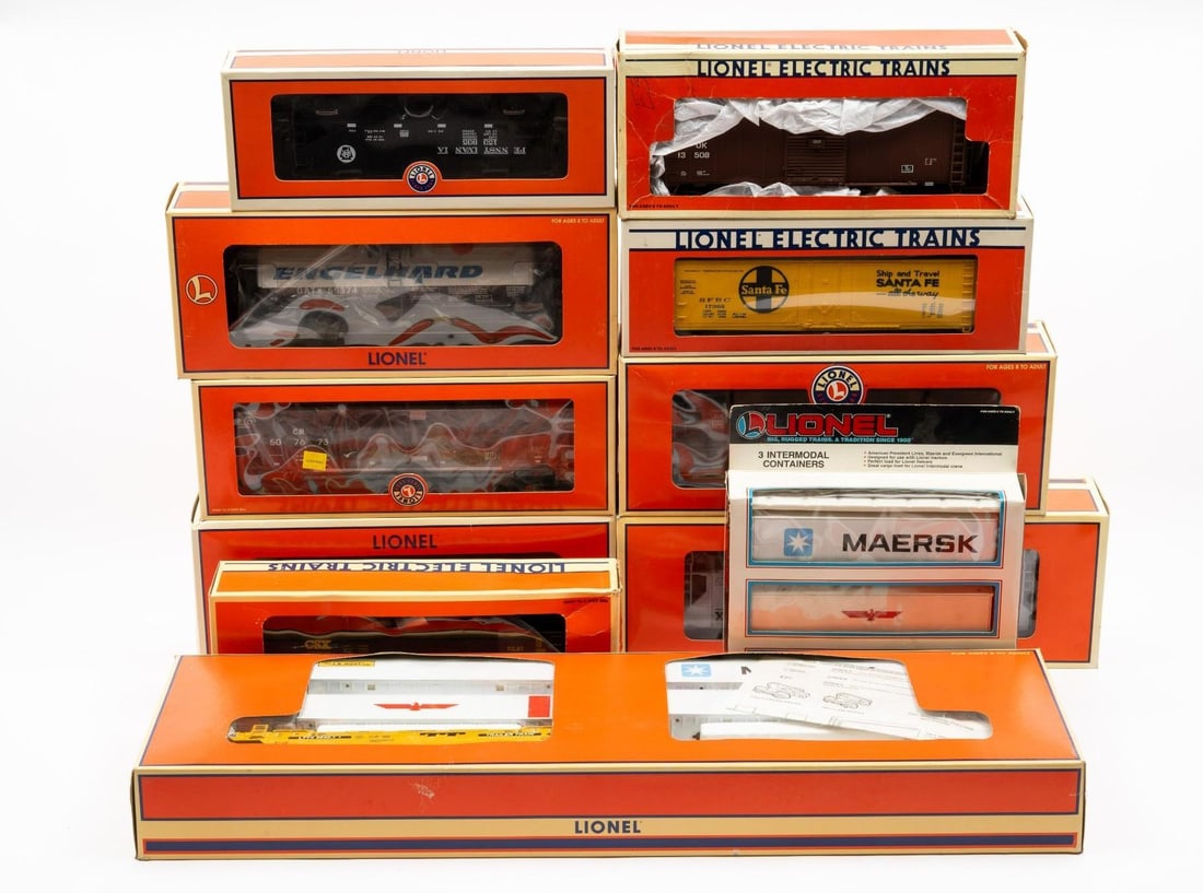 11 Lionel Train Cars in OB incl. Lionel Doublestack Set (1 of 7)