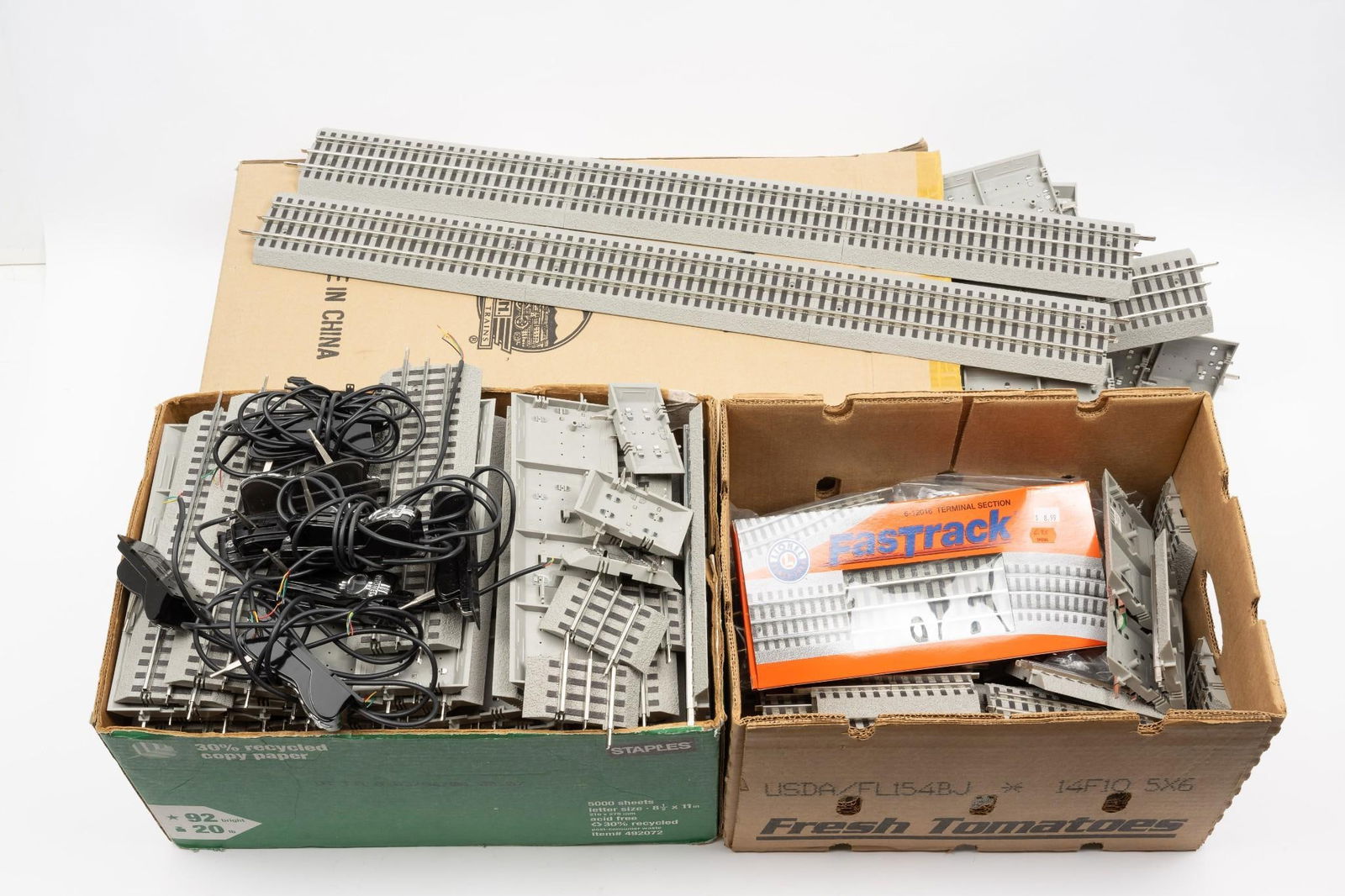 3 Boxes Train Tracks w/ 7 Electric Switch Controllers (1 of 4)