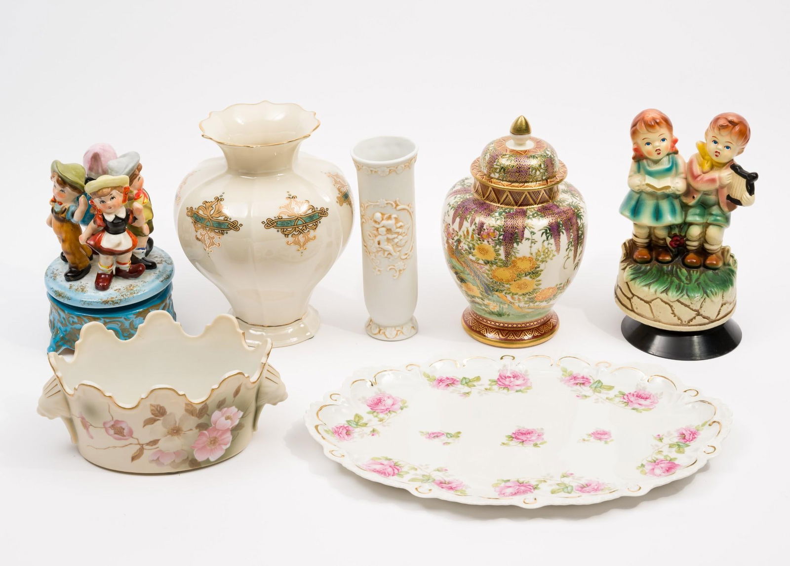 7 Ceramic Pcs incl. Ginger Jar (1 of 13)