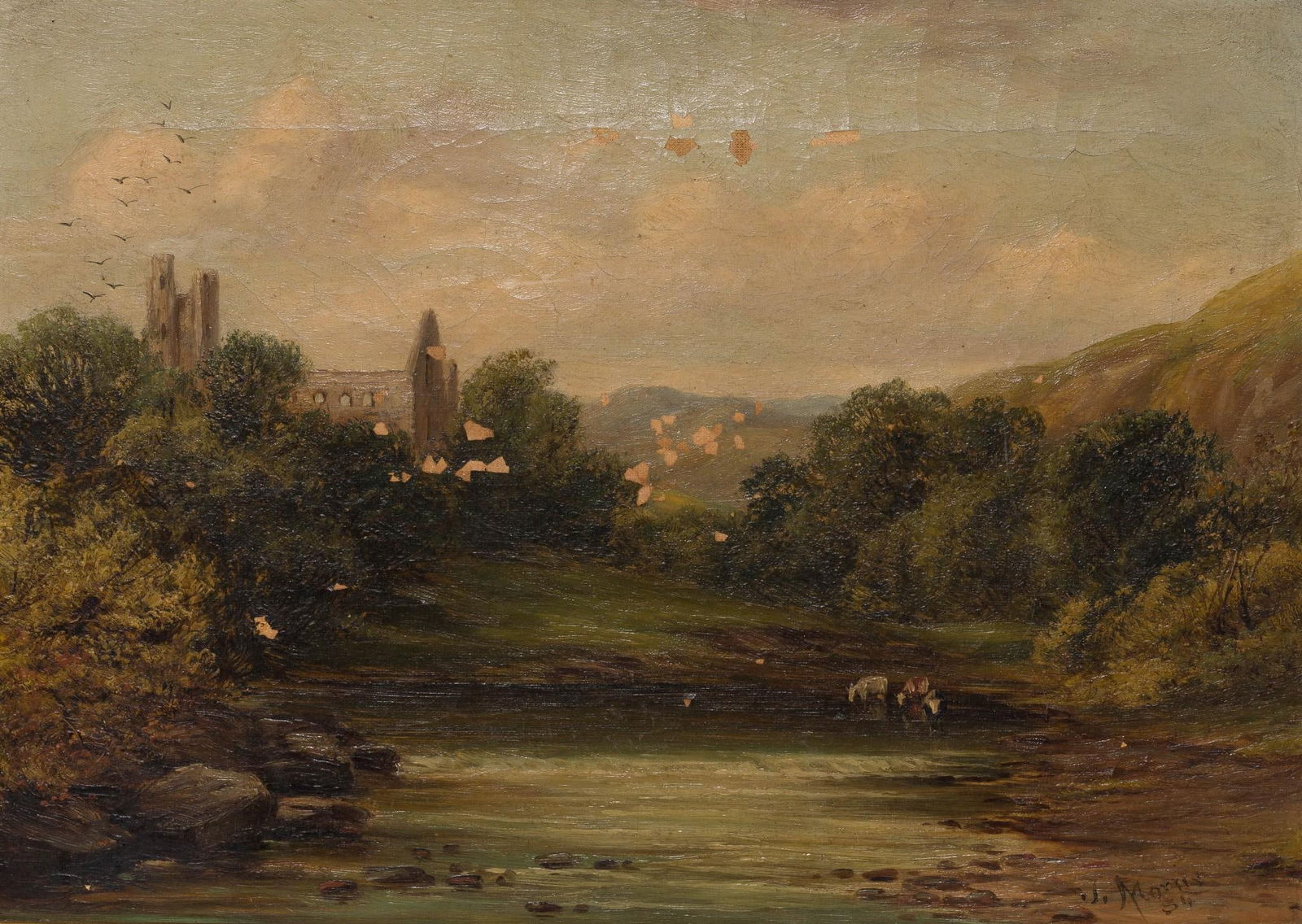 J. Morris 19th / 20th Century Landscape Painting (1 of 4)