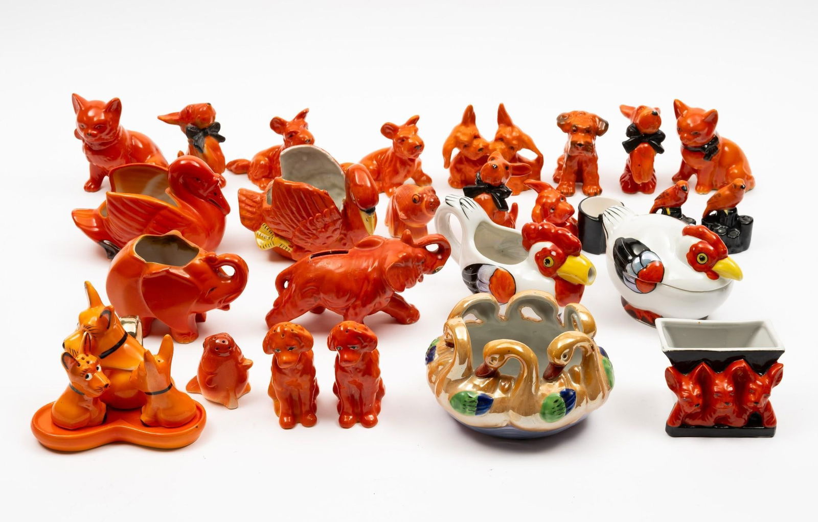 24 Pcs Japanese Ceramic Figurines (1 of 7)