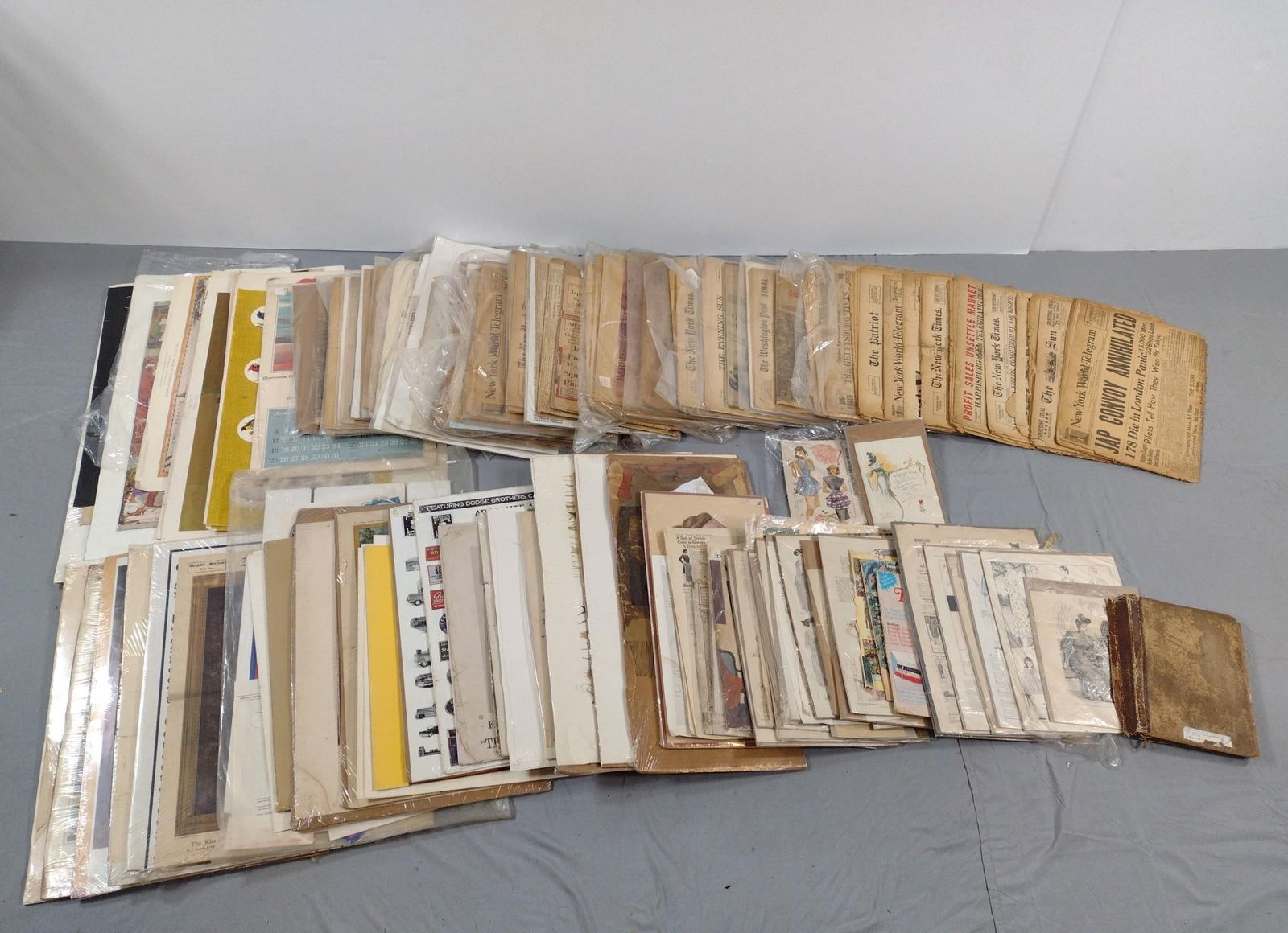 Lg Grouping Ephemera incl. Newspapers (1 of 10)