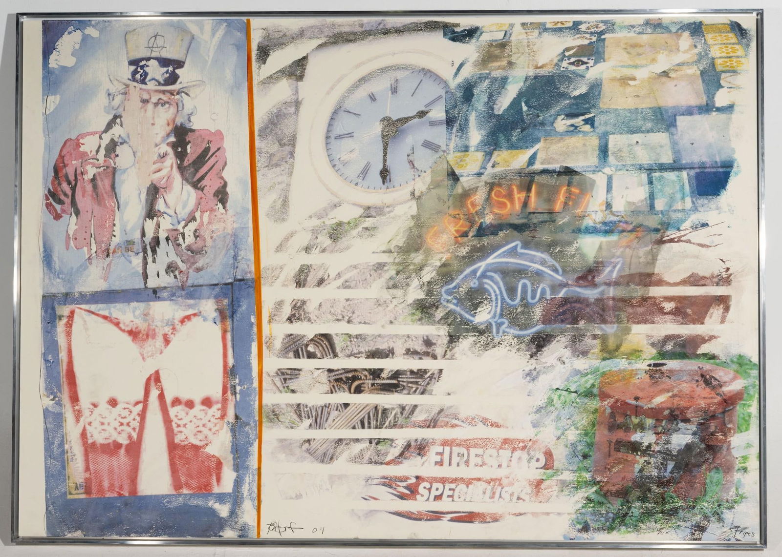 Darryl Pottorf (American, b. 1952) "Stripes" Painting on Board (1 of 4)