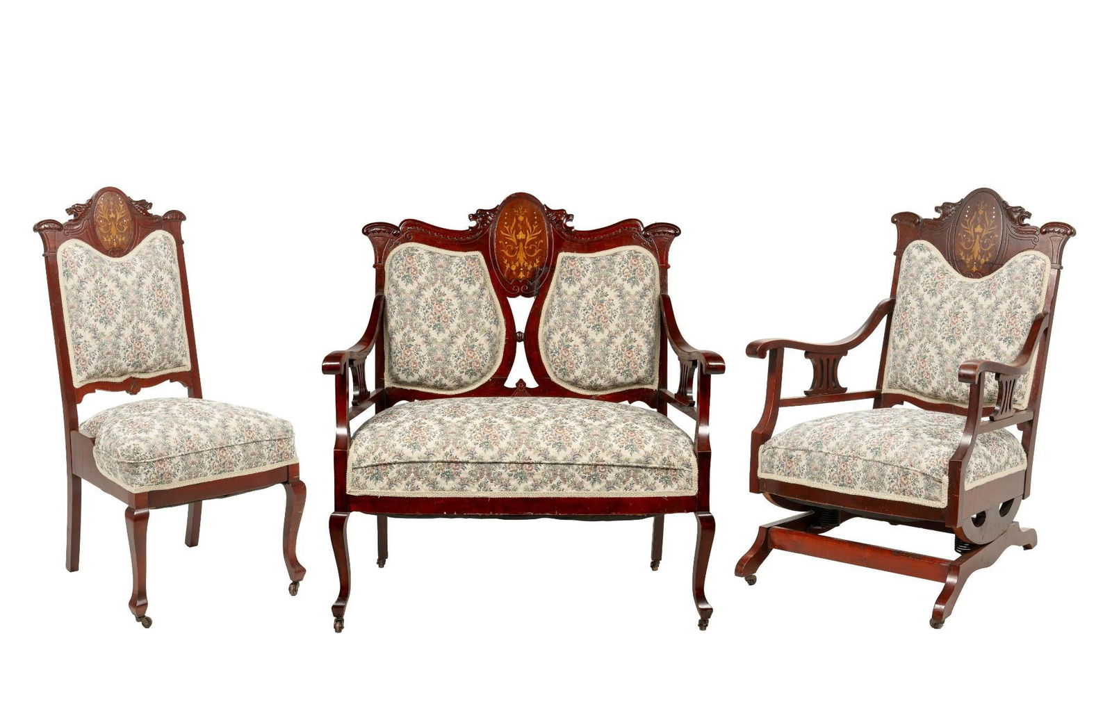 3 Pc Inlaid Parlor Suite (1 of 4)