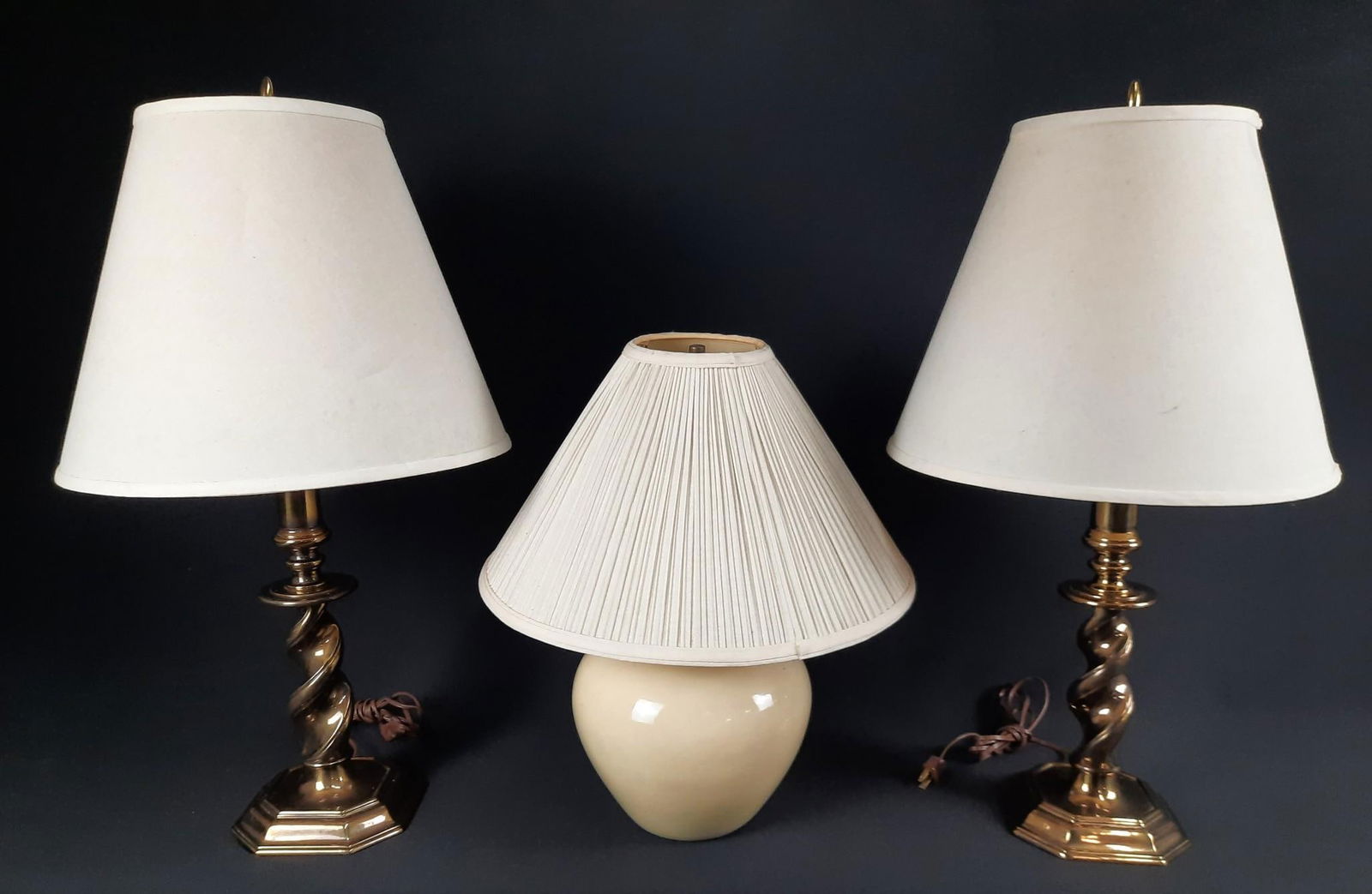 3 Table Lamps incl. Pair of Stiffel (1 of 2)