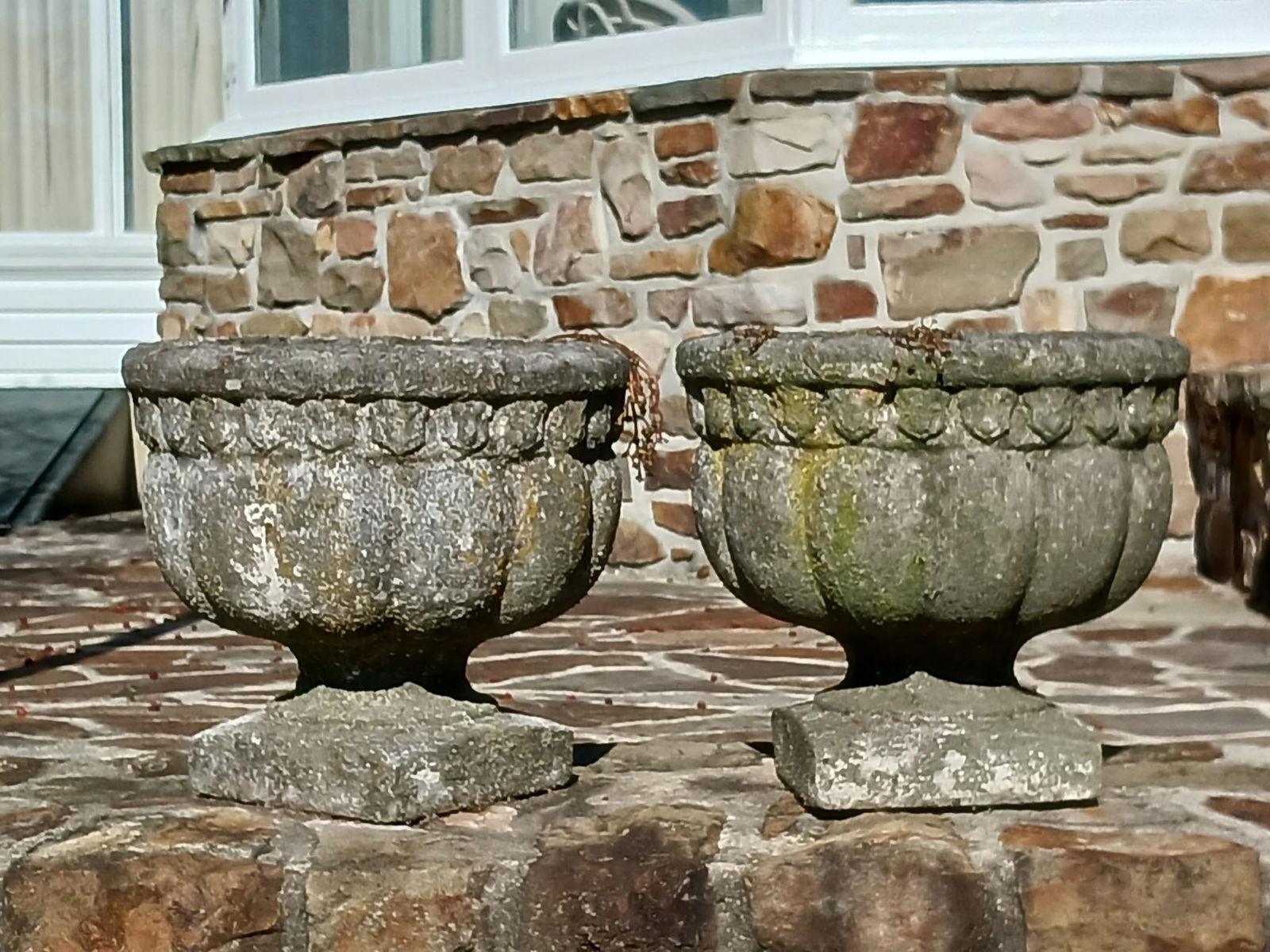 Pair of Concrete Planters (1 of 2)