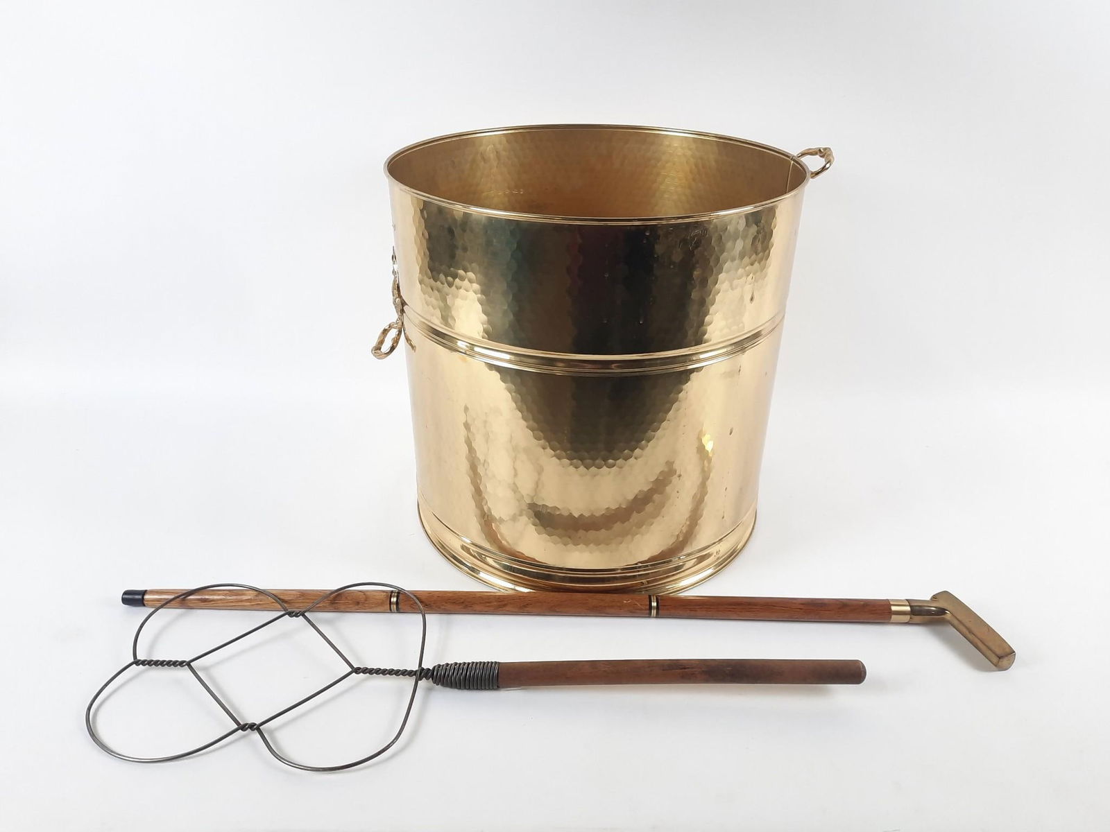 3 Articles incl Brass Log Bin (1 of 2)